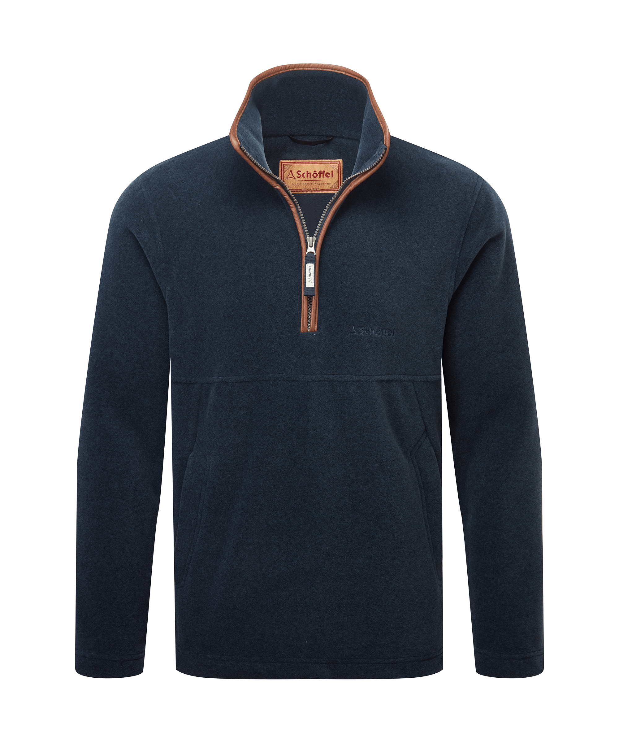 Berkeley Quarter Zip Fleece Petrol Blue