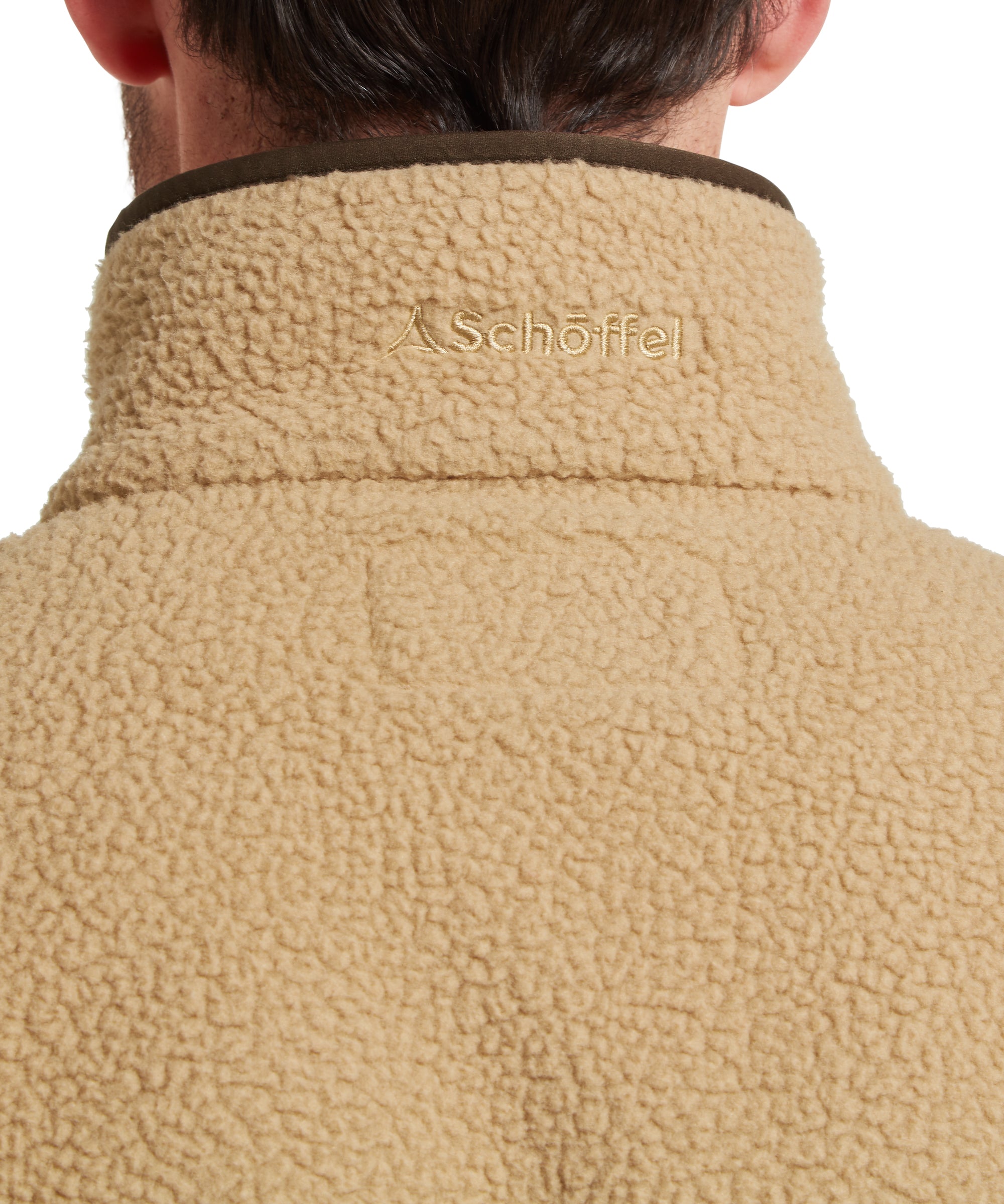 Berkeley Retro Quarter Zip Fleece - True Navy/Tan
