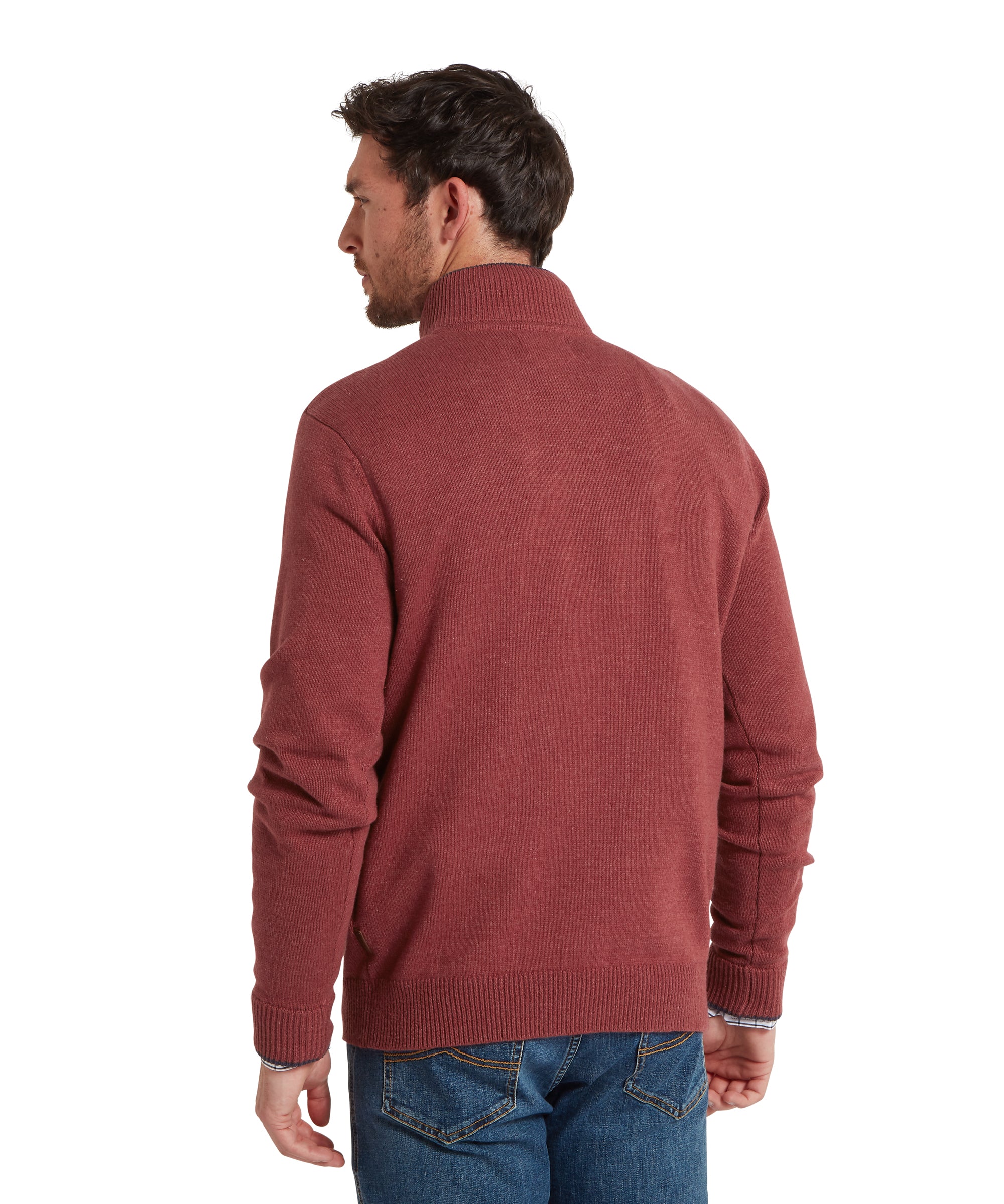 Blair Quarter Zip Jumper - Redwood