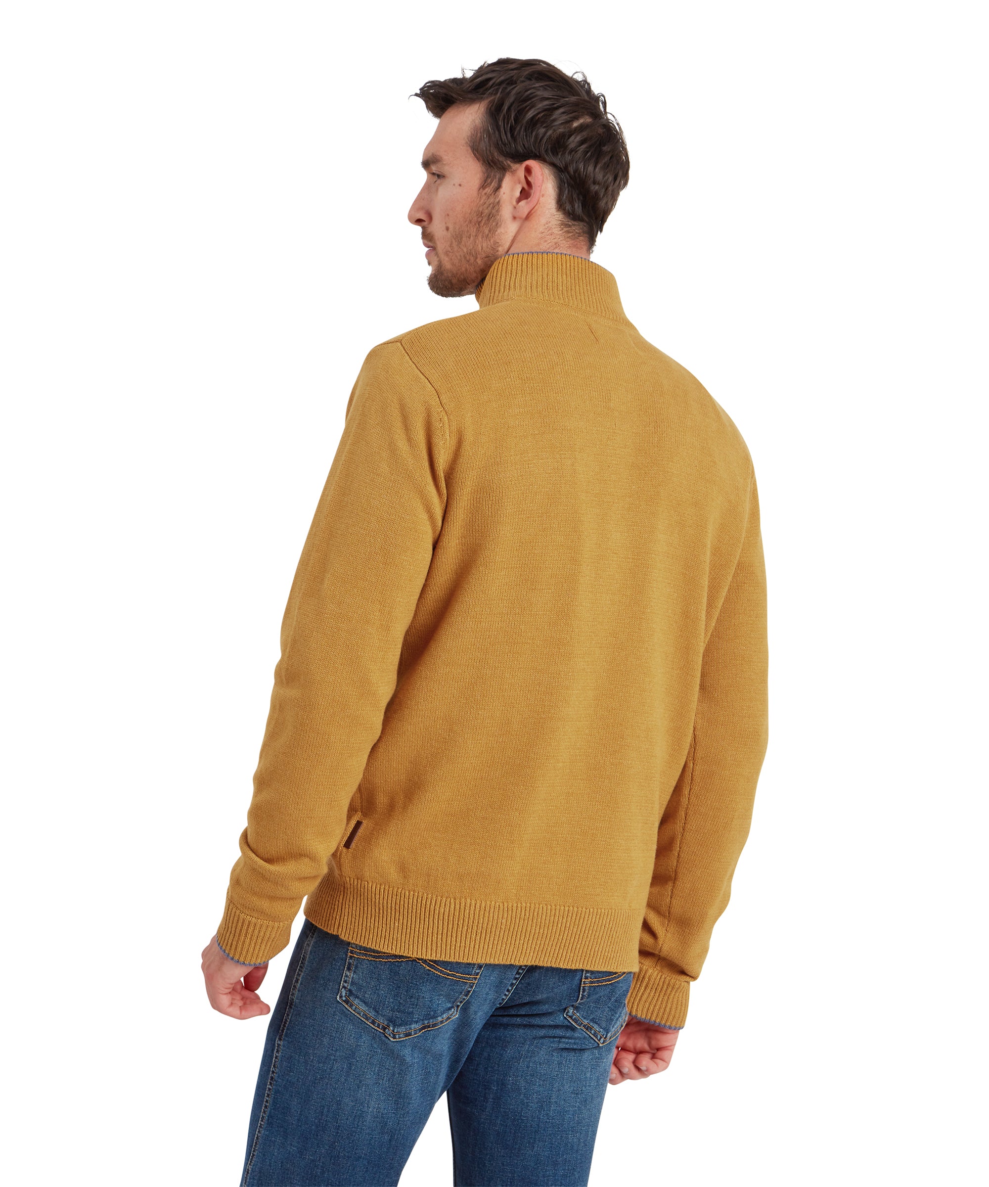 Blair Quarter Zip Jumper - Mustard