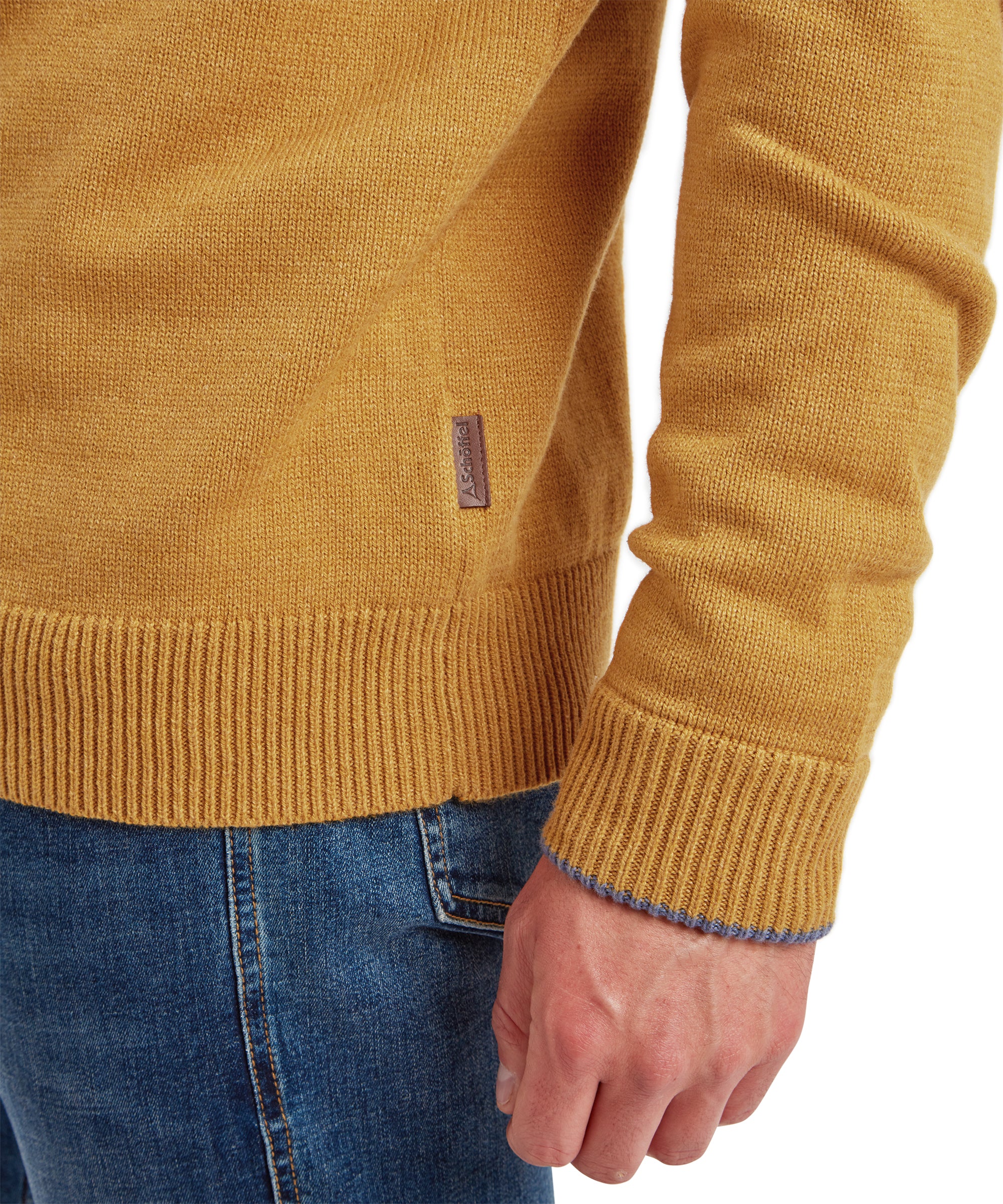 Blair Quarter Zip Jumper - Mustard