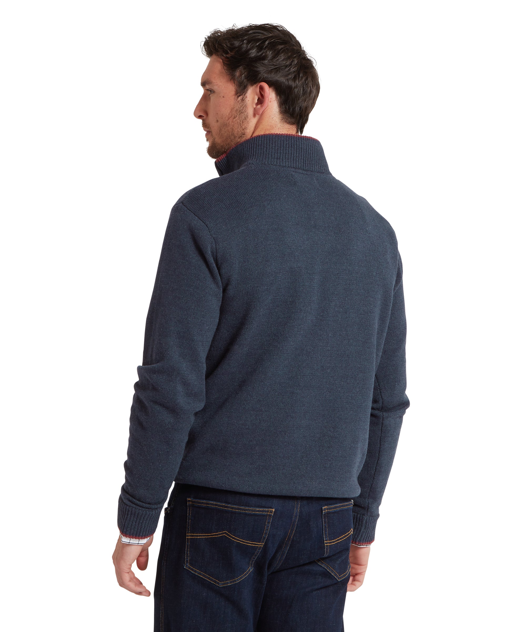 Blair Quarter Zip Jumper - Ink Navy