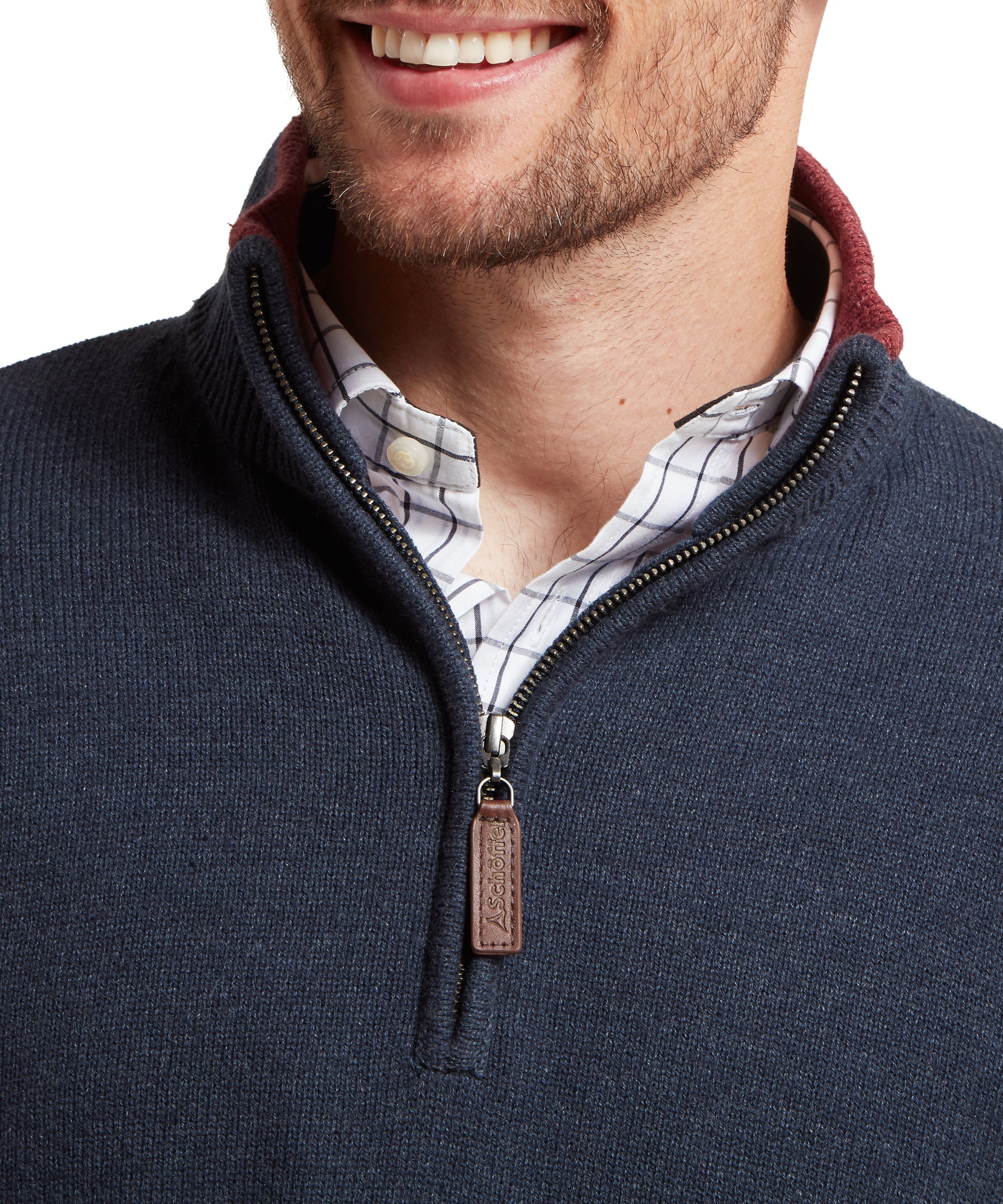 Blair Quarter Zip Jumper - Ink Navy
