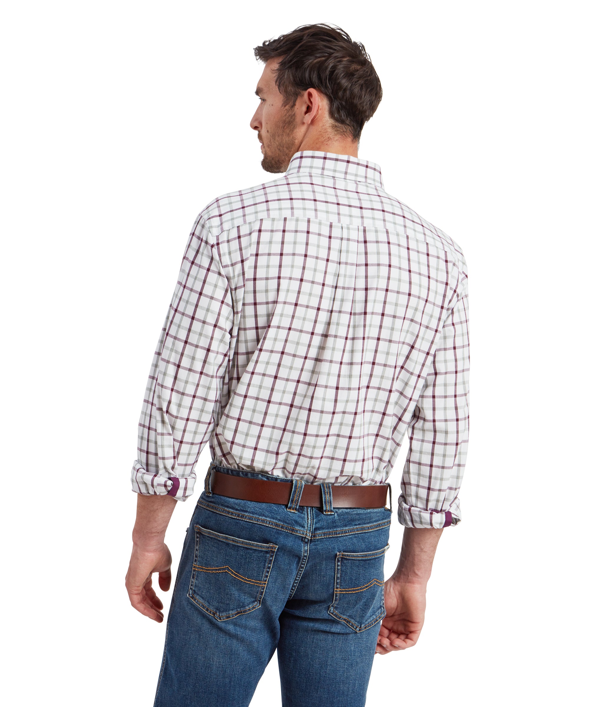 Men's Brancaster Classic Shirt Wine Check | Schöffel Country US