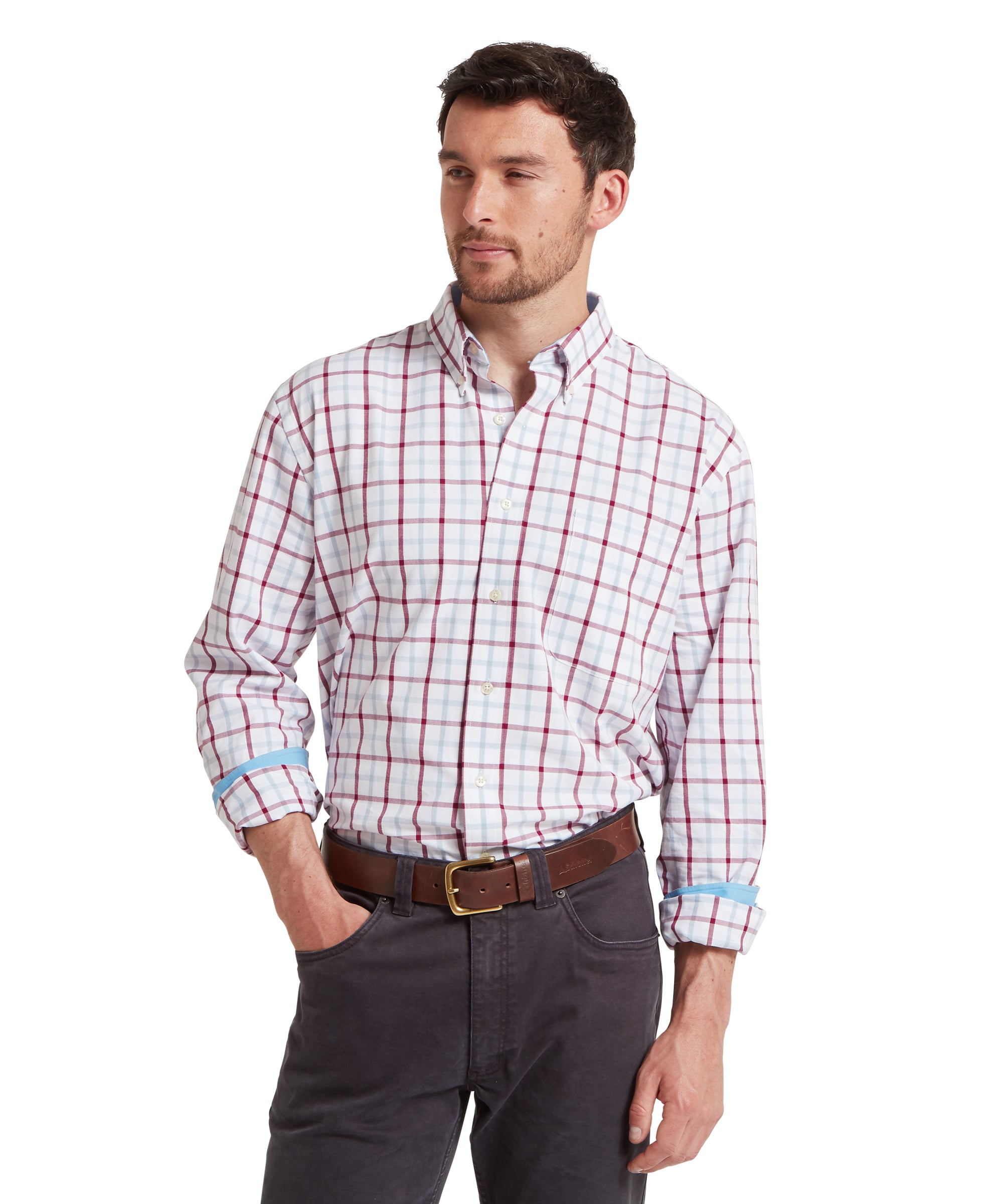 Brancaster Classic Shirt - Mountain Blue Check