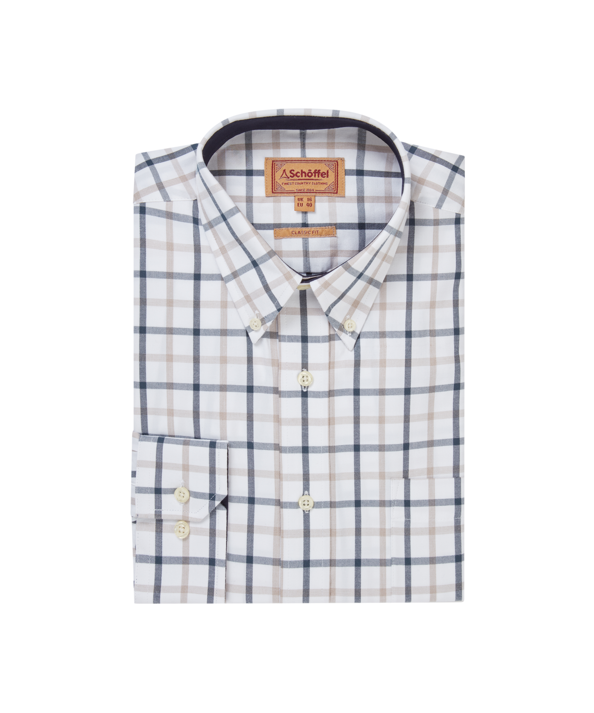 Brancaster Classic Shirt - Oxford Navy Check