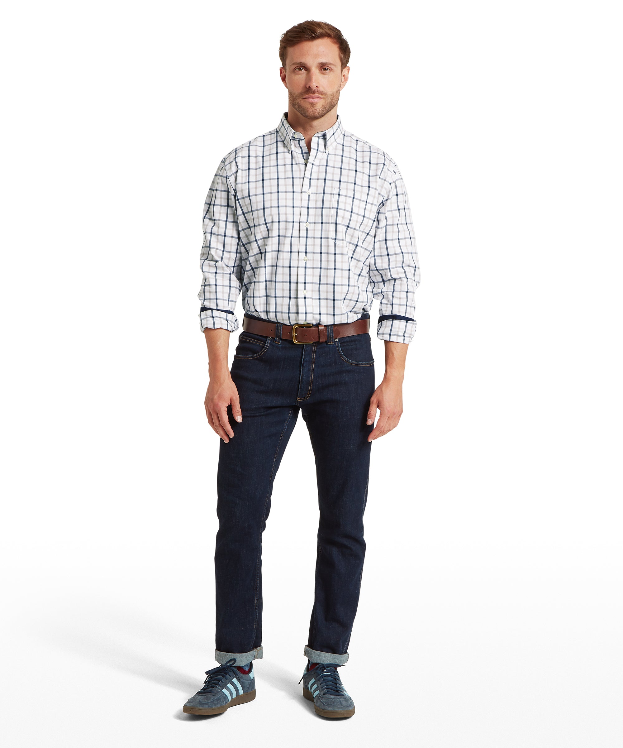 Brancaster Classic Shirt - Oxford Navy Check