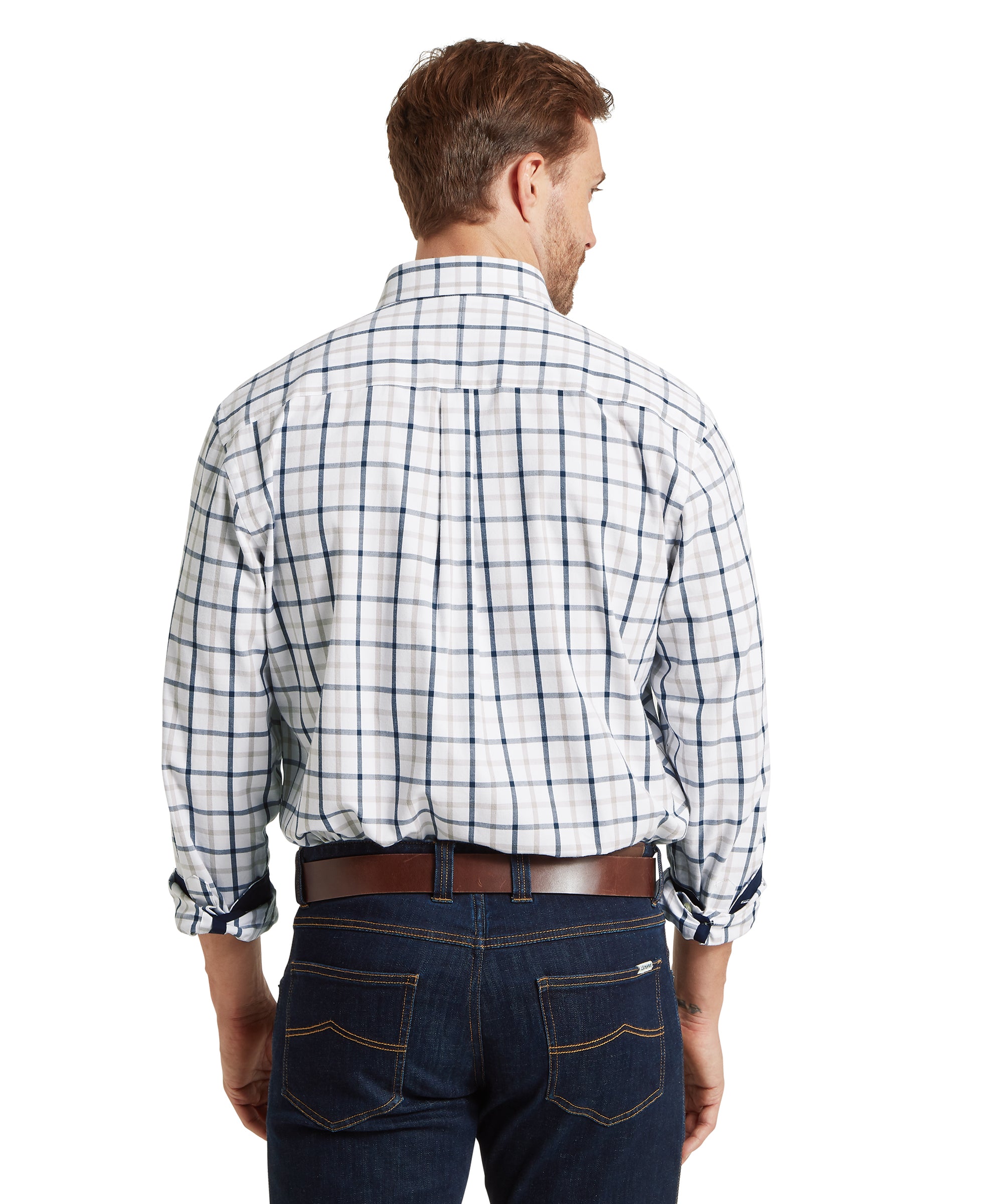 Brancaster Classic Shirt - Oxford Navy Check