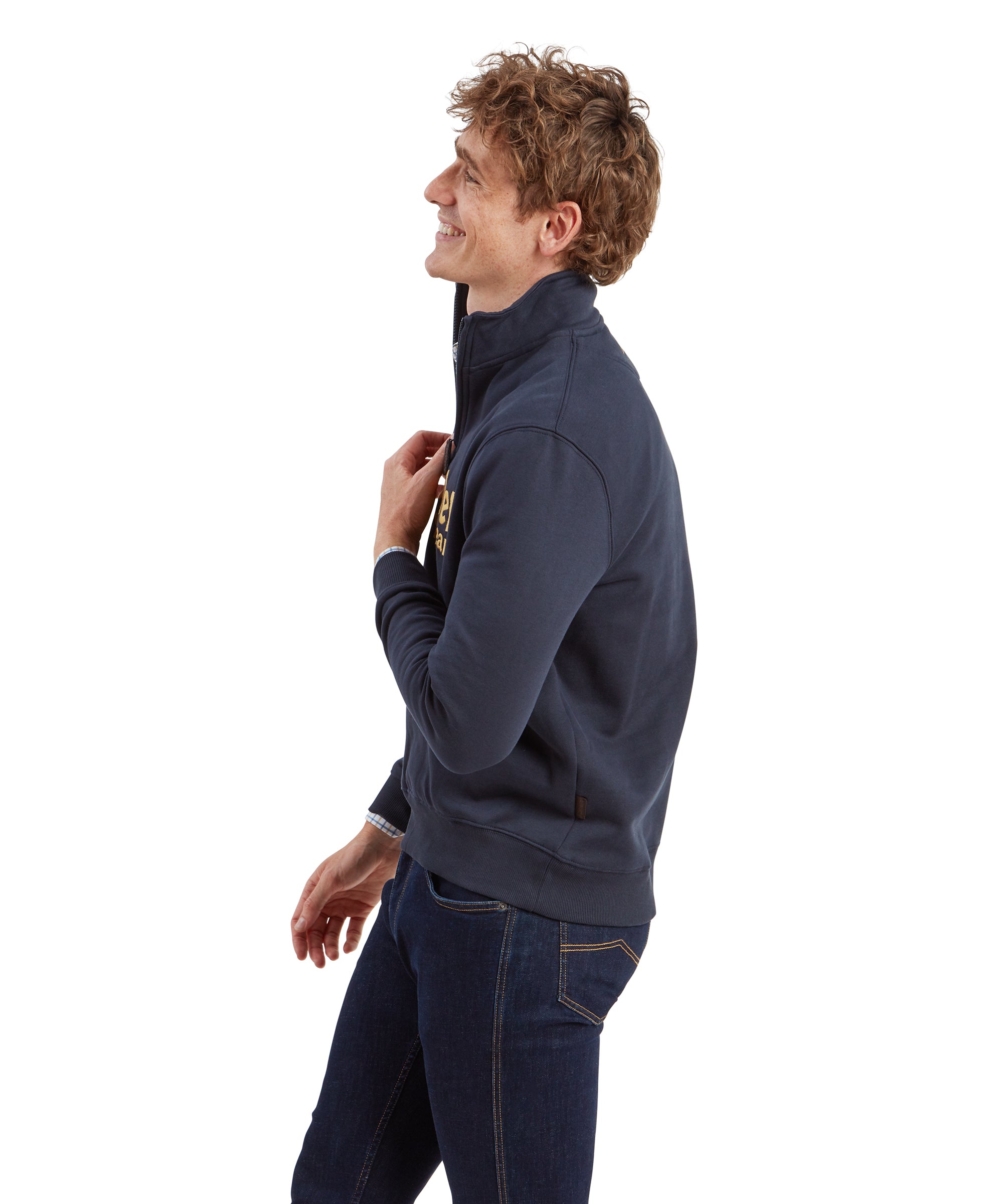 Bude Quarter Zip Sweatshirt - Navy