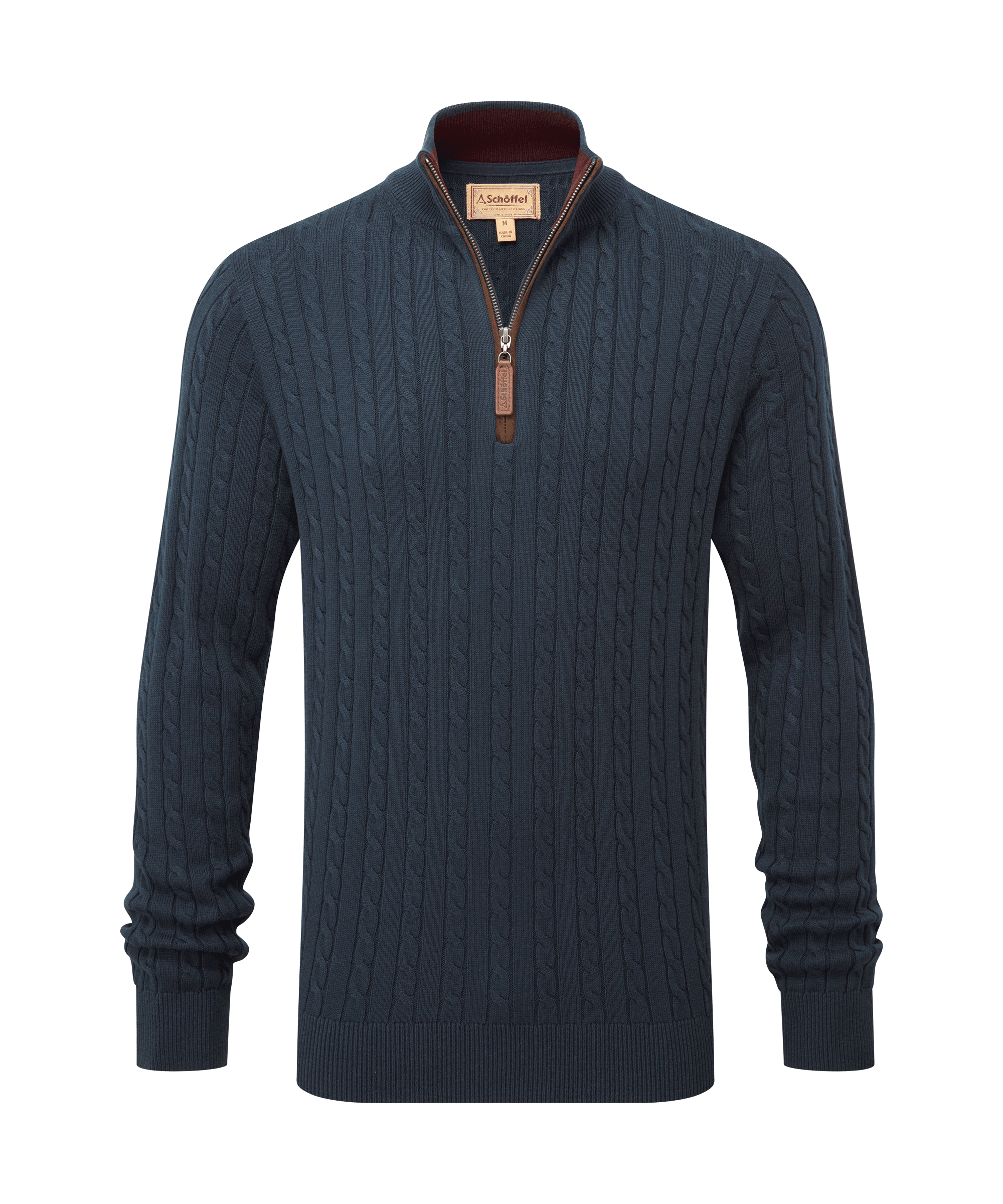 Mens half zip wool jumper online