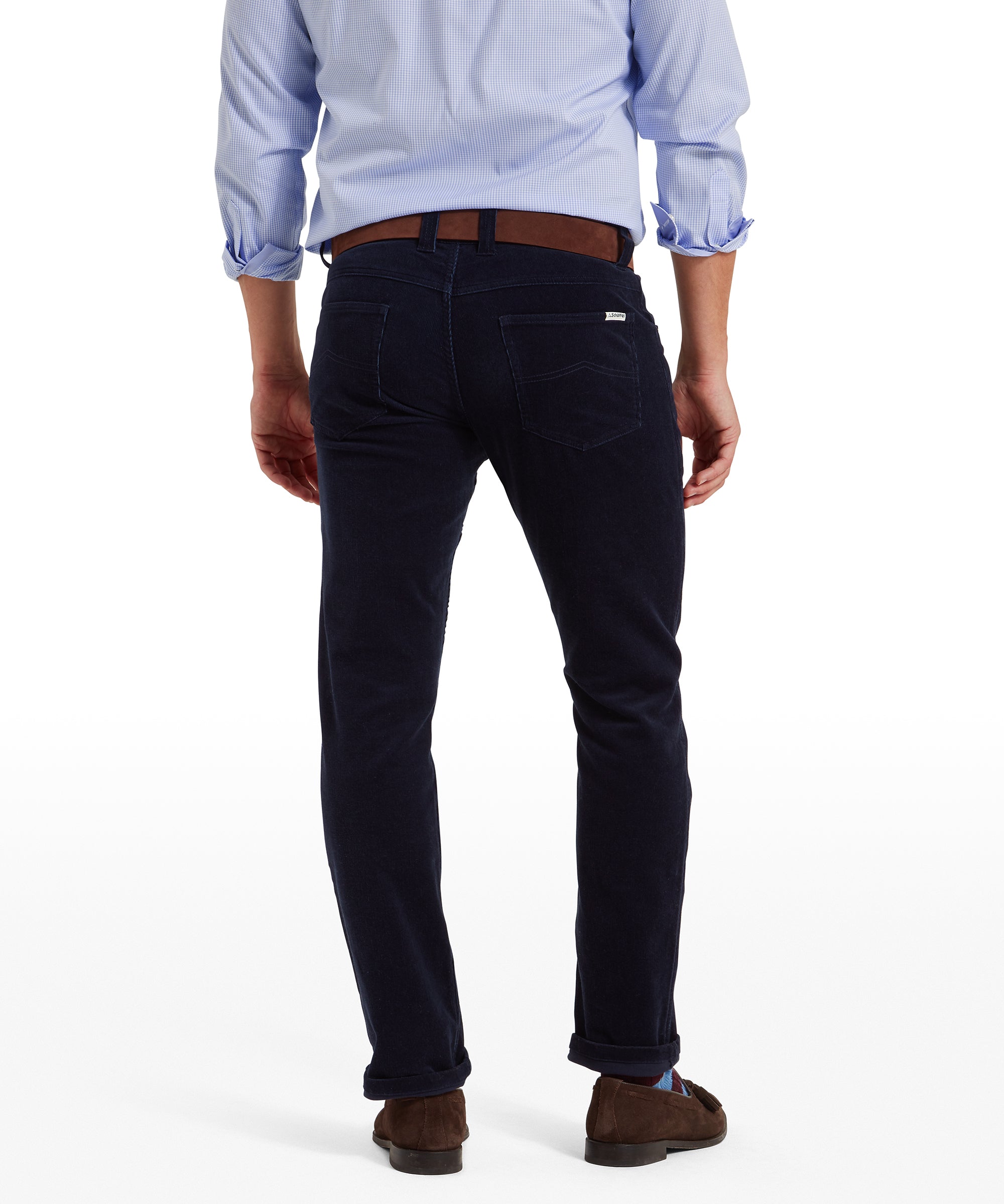 Men's Camden Cord Trousers Navy Schöffel Country - Main Image