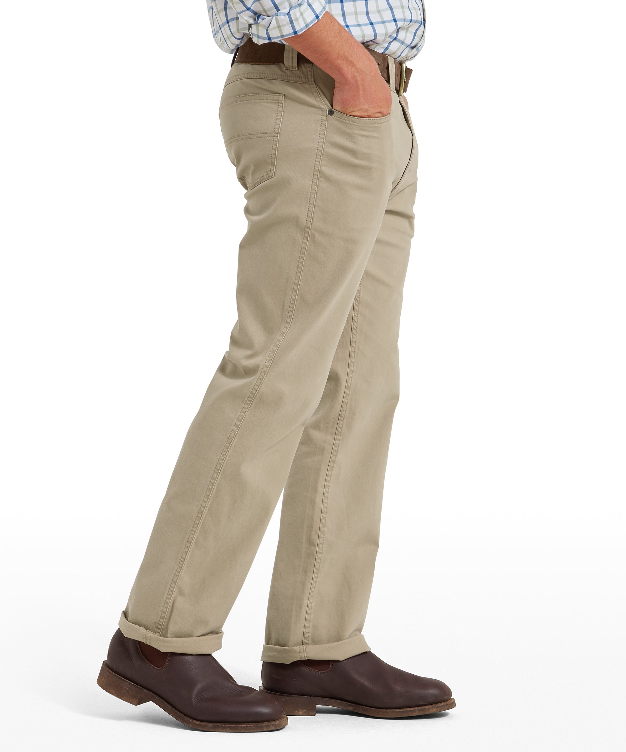Men's Canterbury 5 Pocket Jeans Light Brown | Schöffel Country