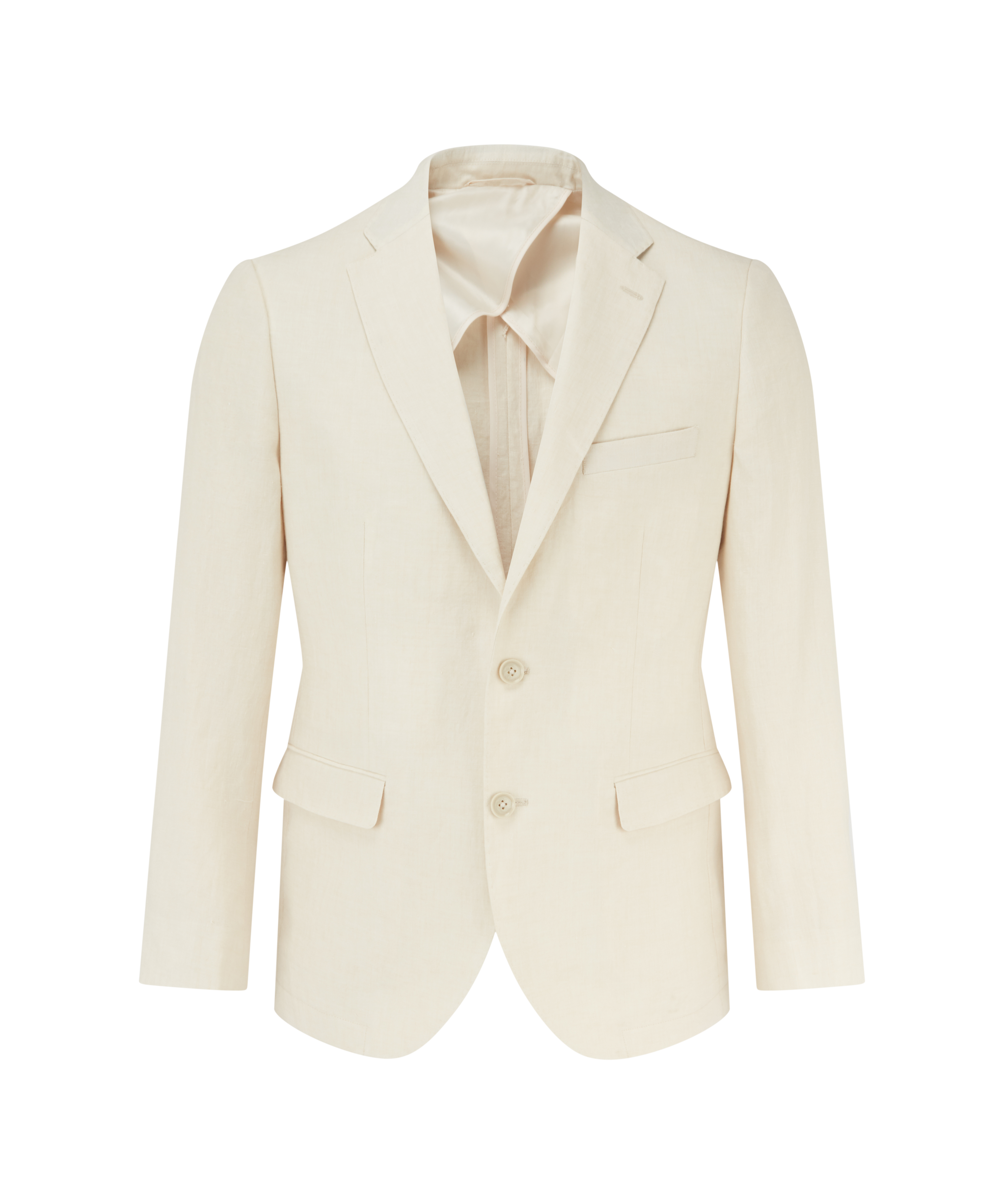 Beige blazer on a white background