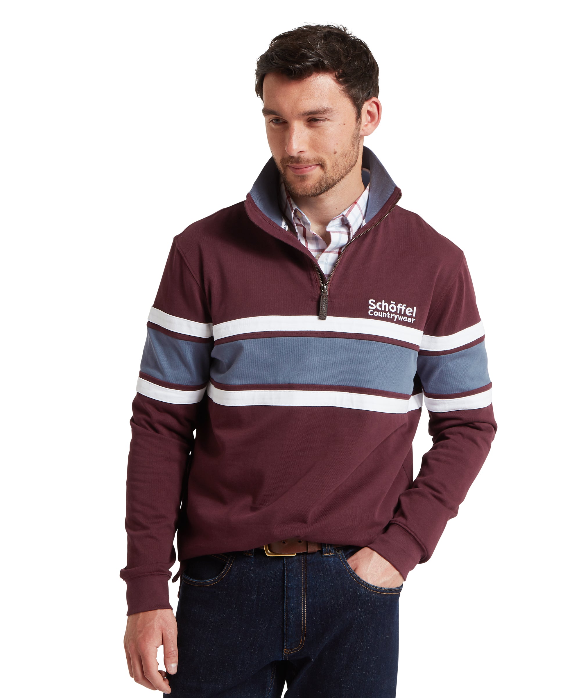 Exmouth Heritage Quarter Zip - Wine