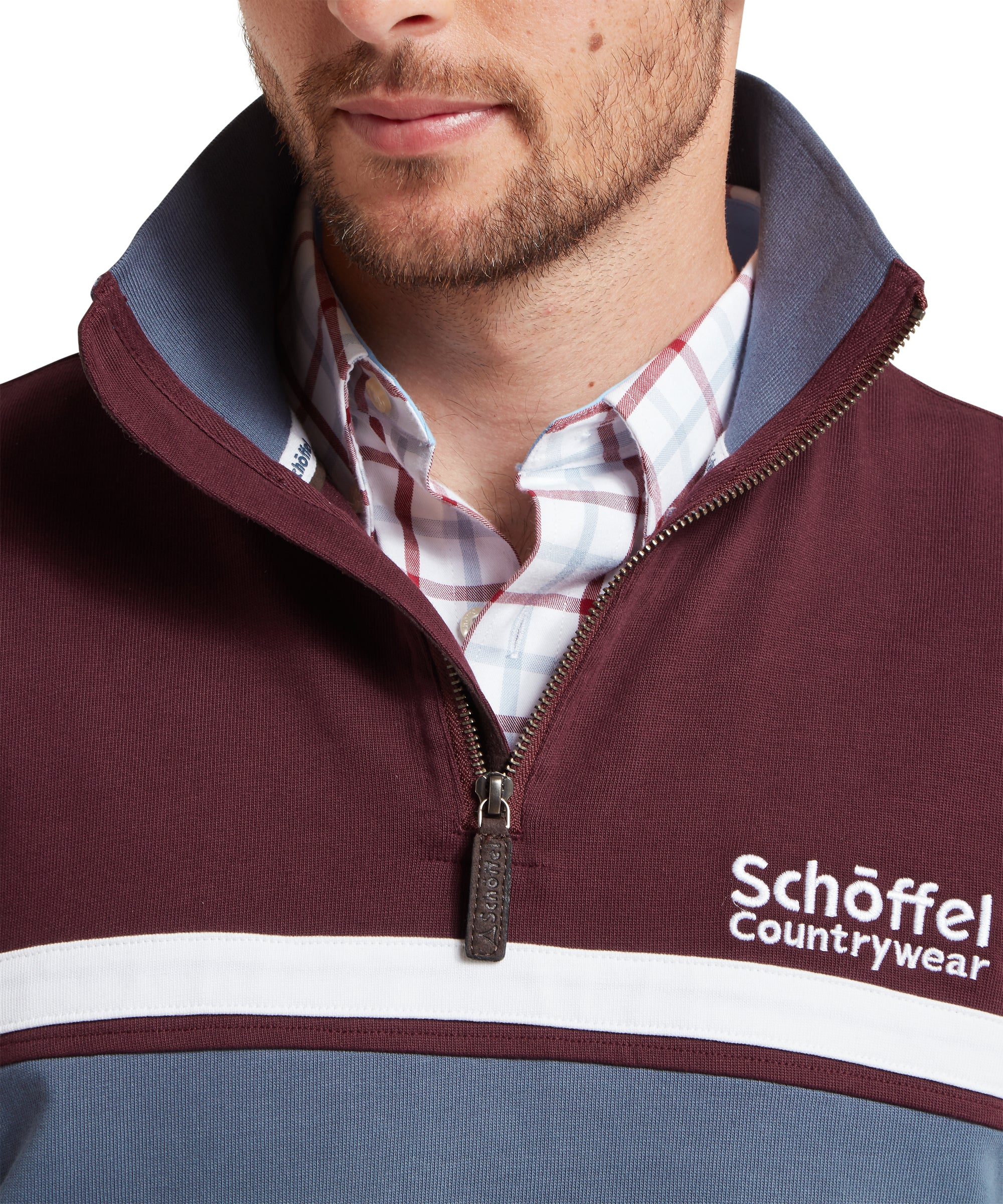 Unisex Exmouth Heritage Quarter Zip Red | Schöffel Country US