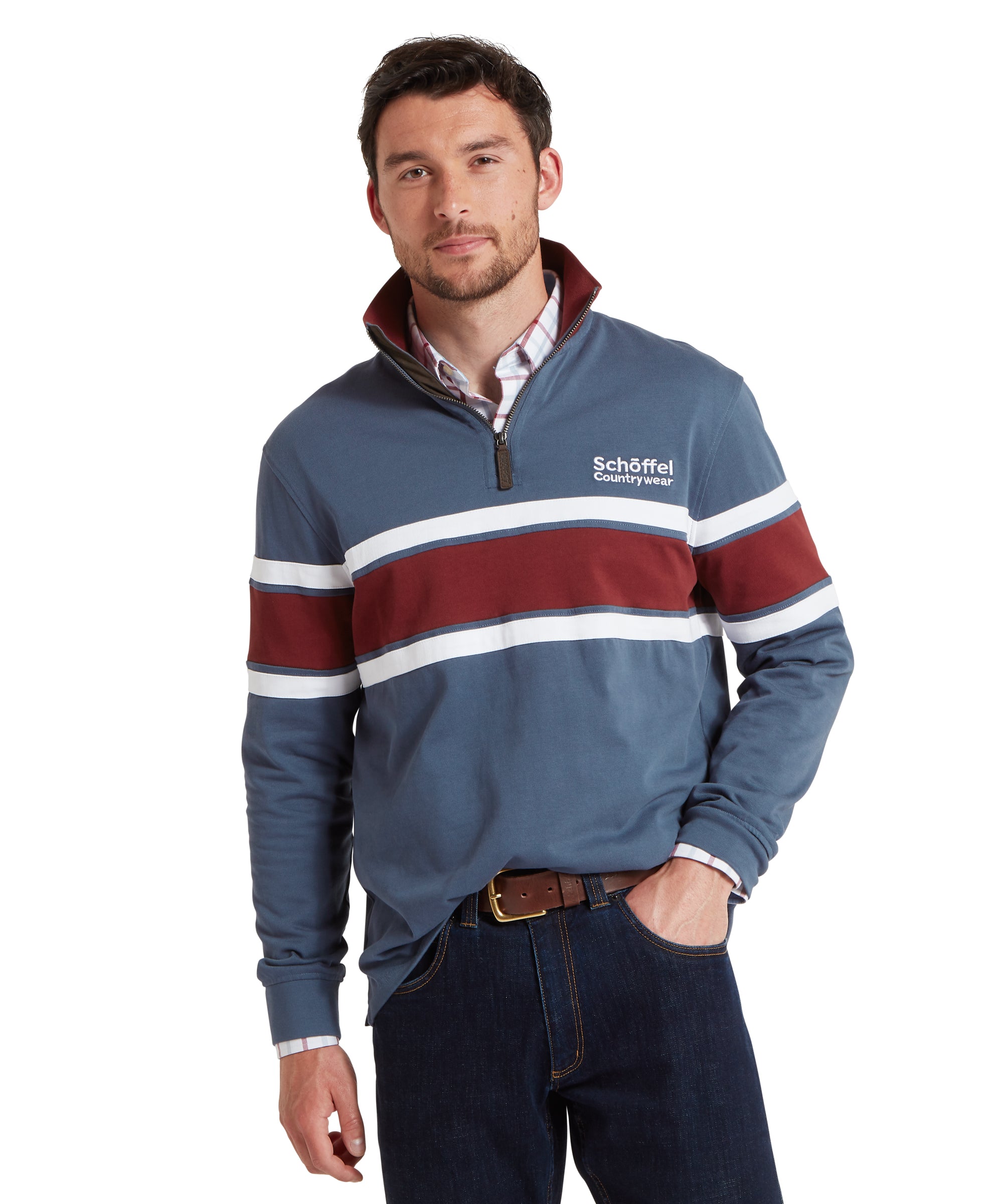 Exmouth Heritage Quarter Zip - Oxford Navy