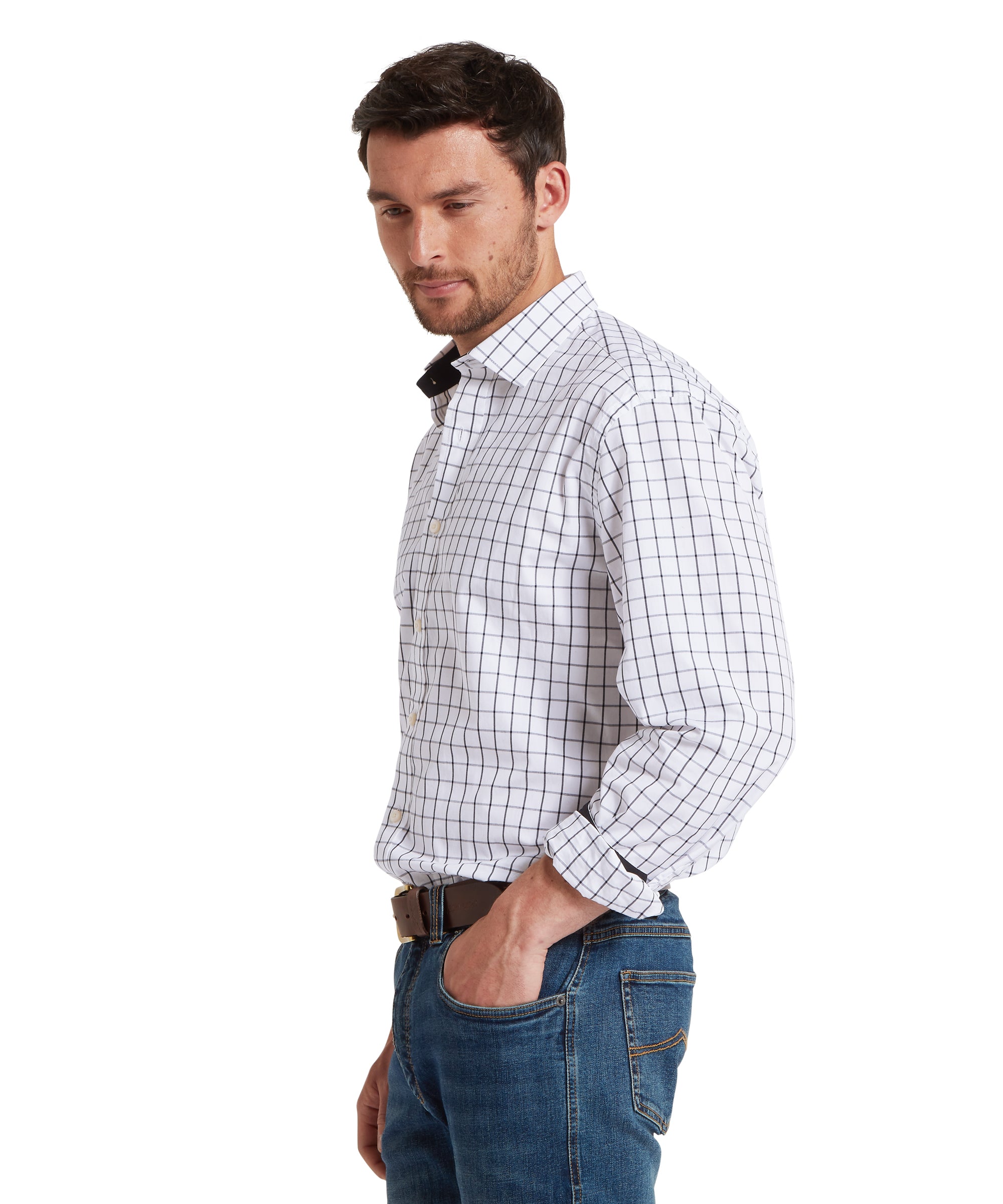Men's Halesworth Tailored Shirt Blue Check | Schöffel Country US