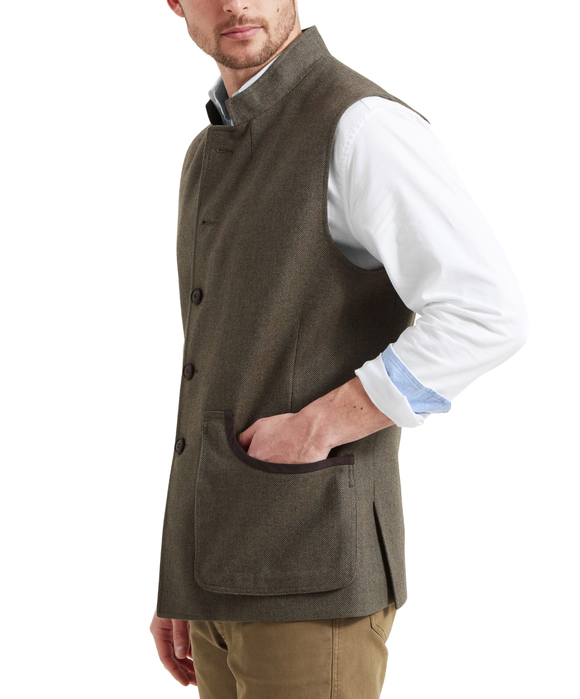 Men's Holcot Tweed Vest Loden Green | Schöffel Country US