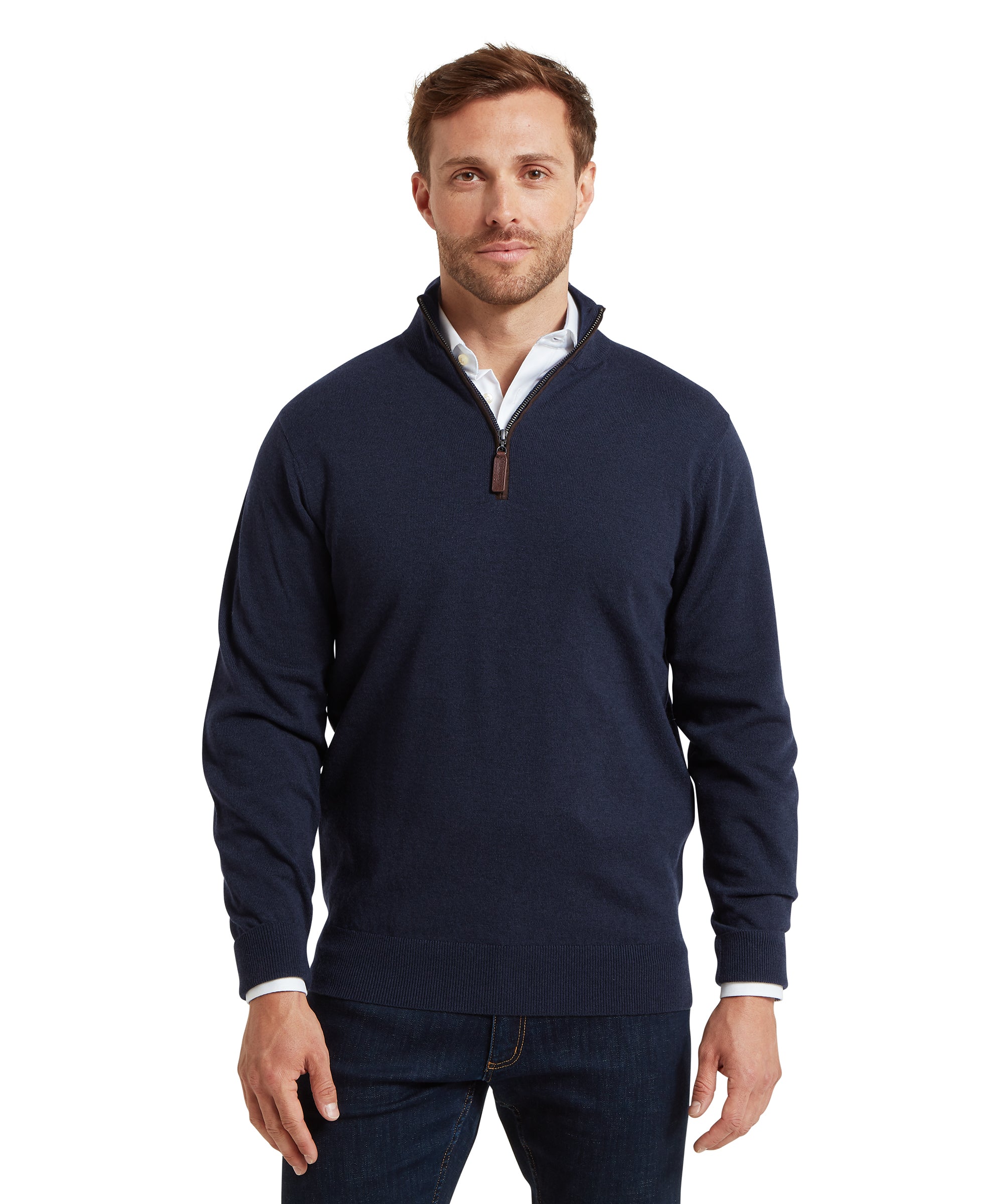 Jura Quarter Zip Jumper - Navy