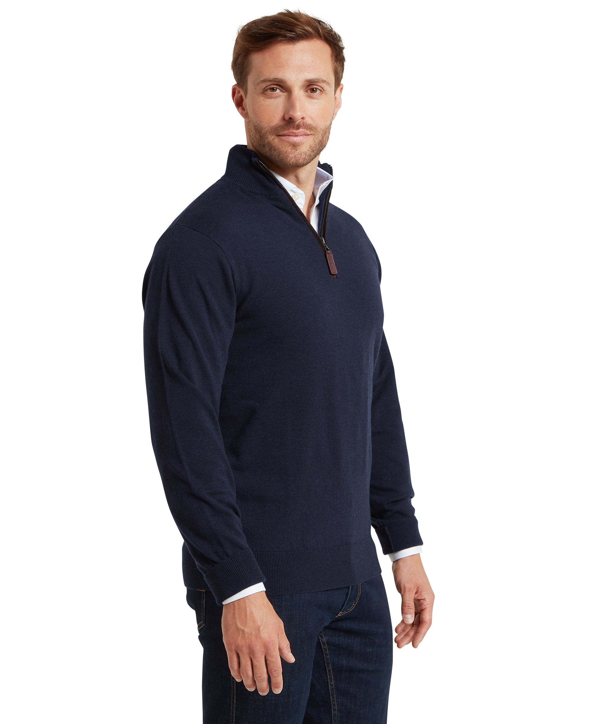 Jura Quarter Zip Jumper - Navy