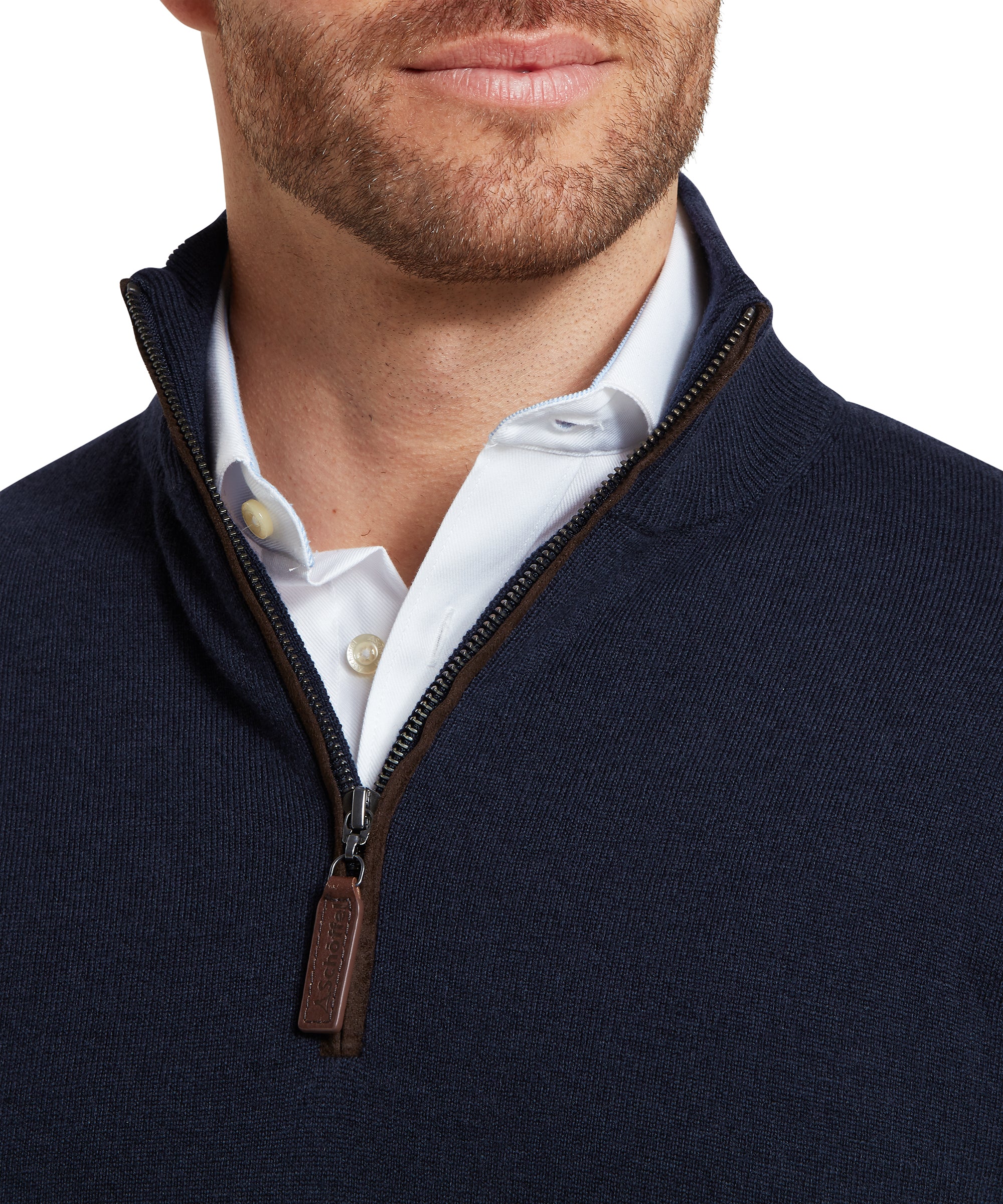 Jura Quarter Zip Jumper - Navy