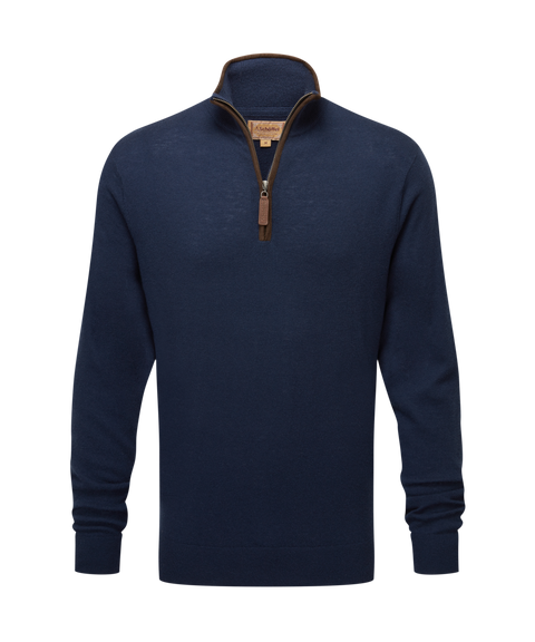 Men's Jura Quarter Zip Jumper Navy | Schöffel Country US