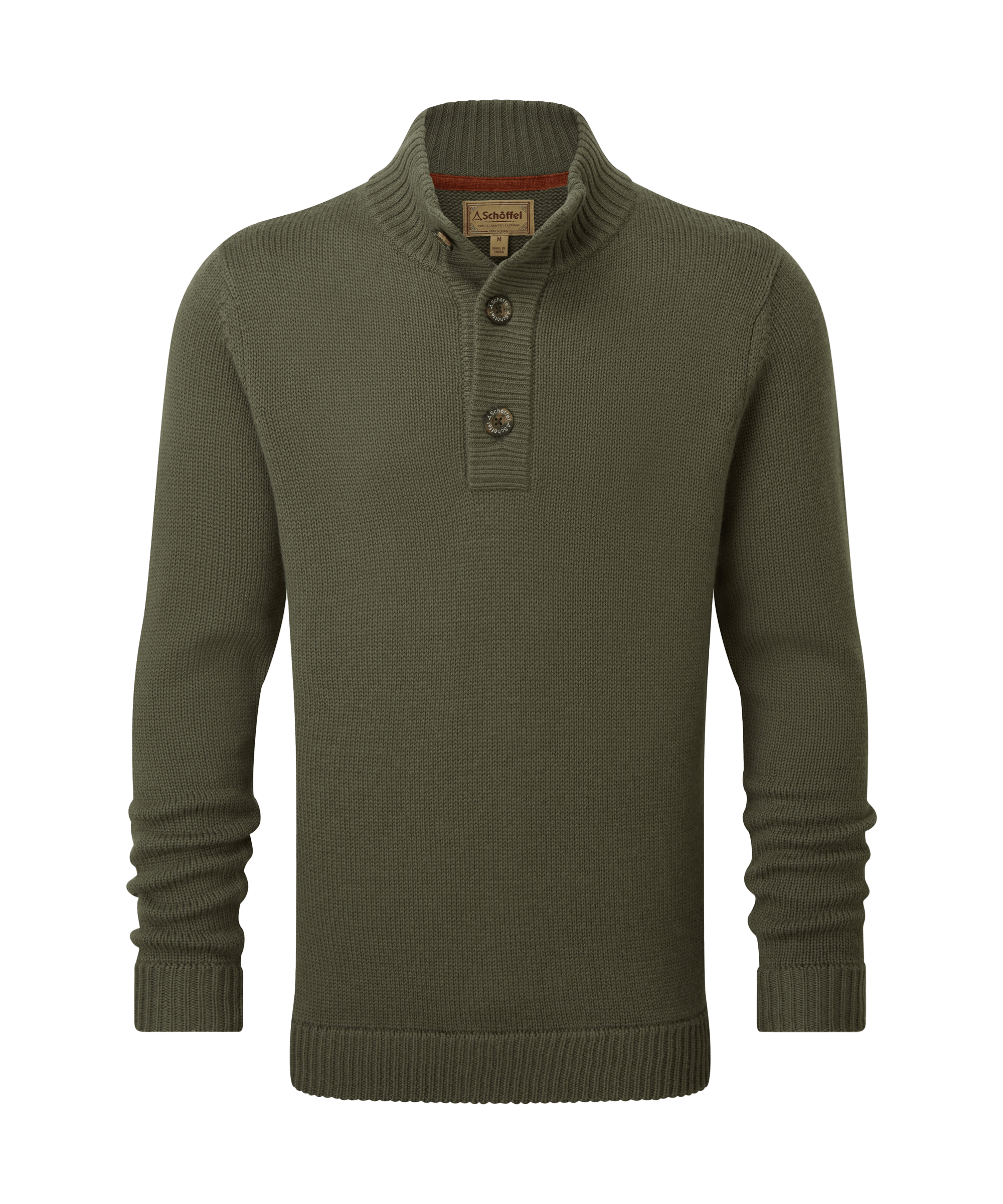 Schöffel Kenmore Lambswool Mix Jumper for Men in Green