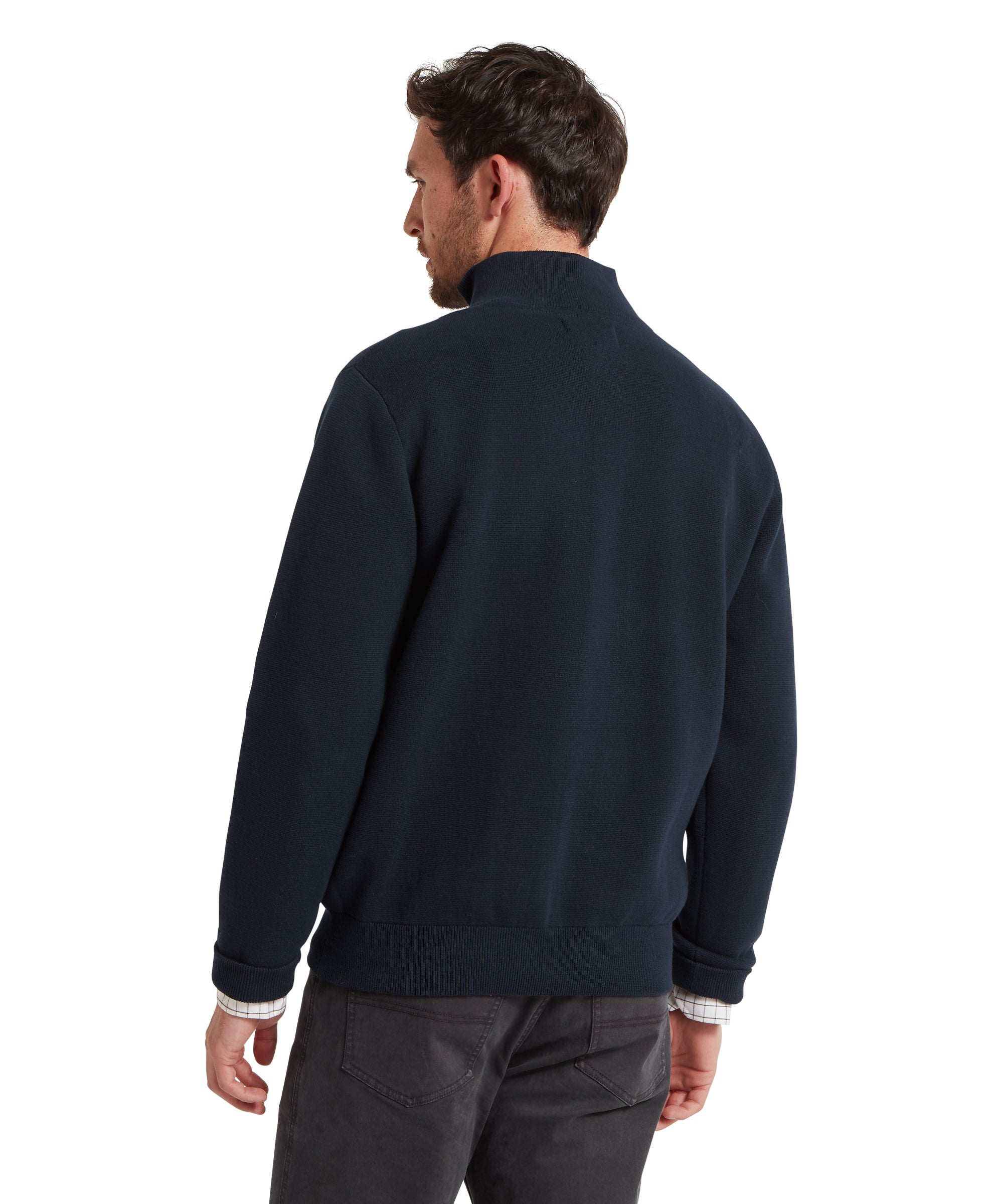 Marlow Quarter Zip Jumper - Navy