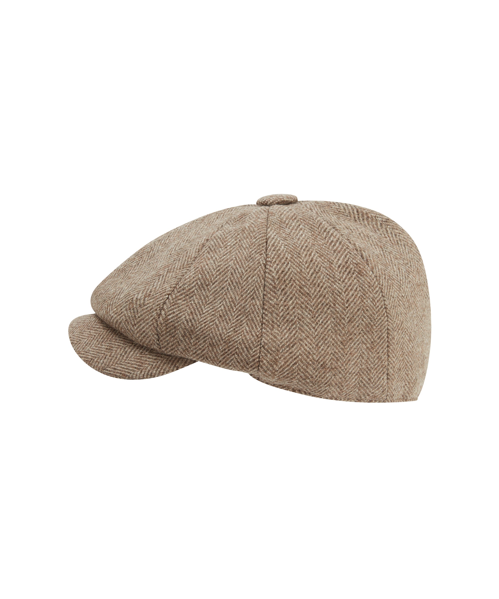 Newsboy Cap - Cobblestone Herringbone Tweed