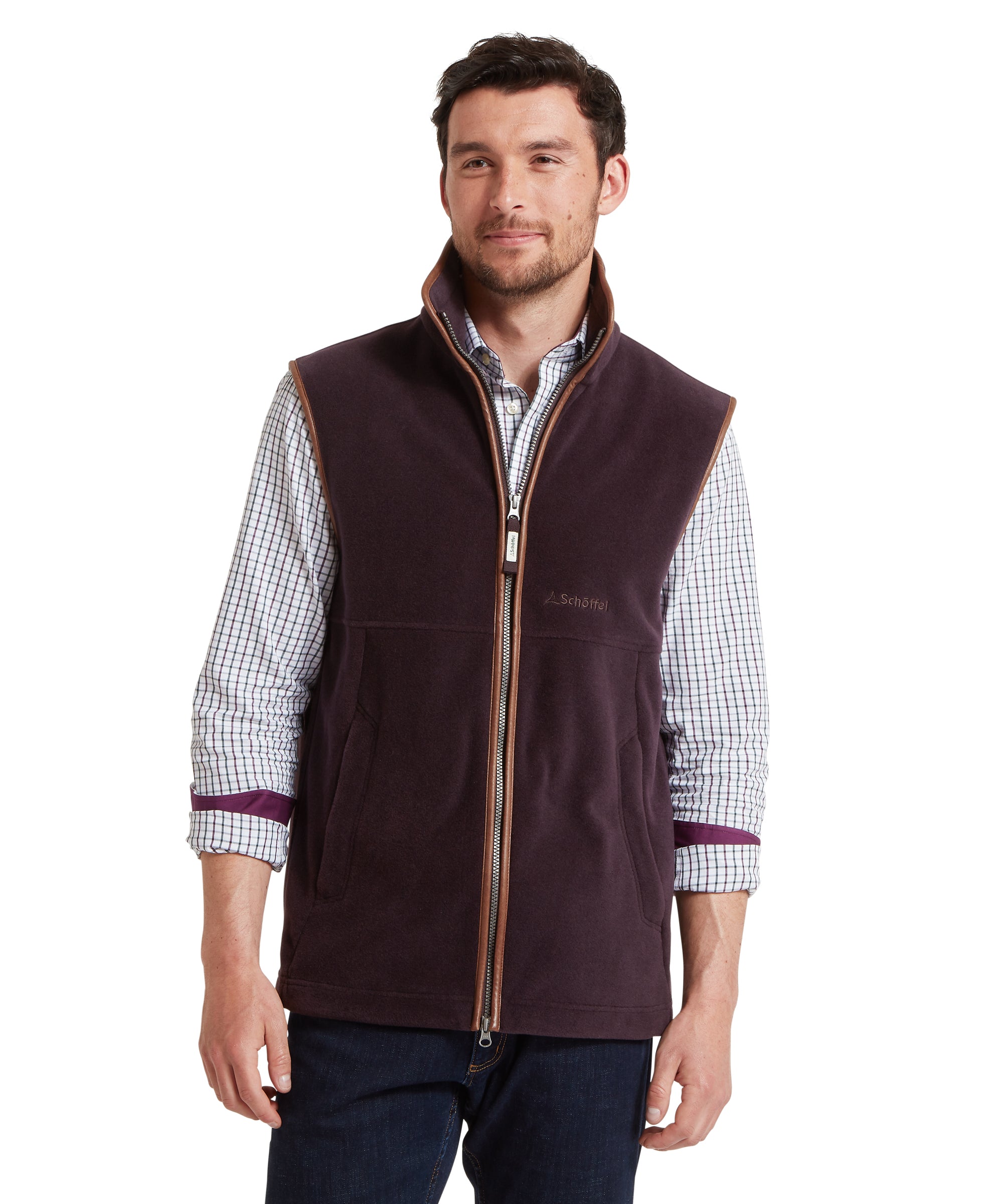Oakham Fleece Gilet - Port
