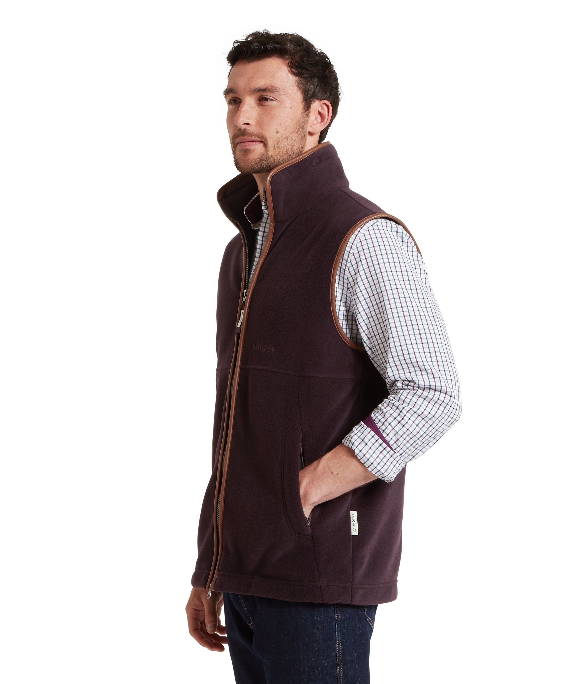 Men's Oakham Fleece Gilet Port Purple | Schöffel Country