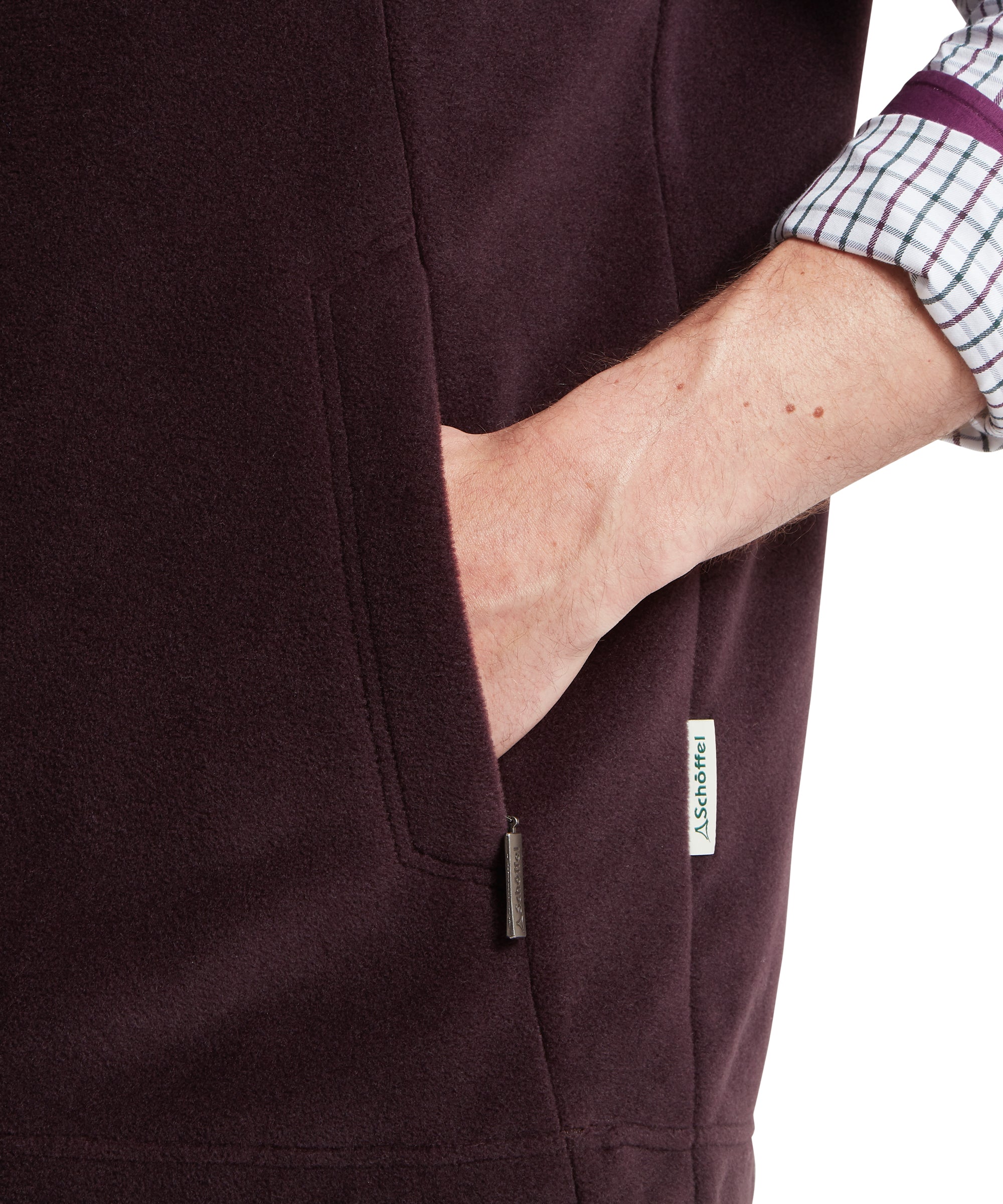 Oakham Fleece Gilet - Port