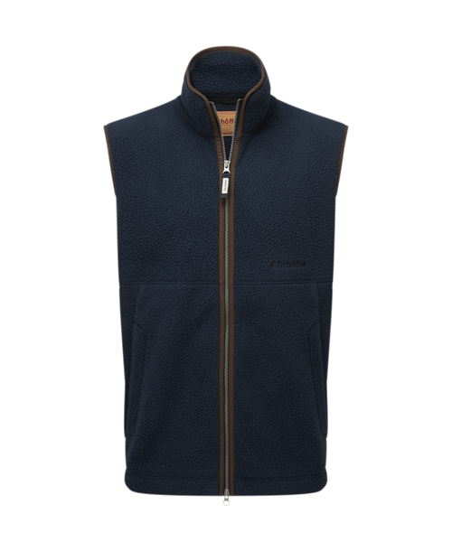 schoffel oakham fleece gilet navy schoffel slate blue gilet