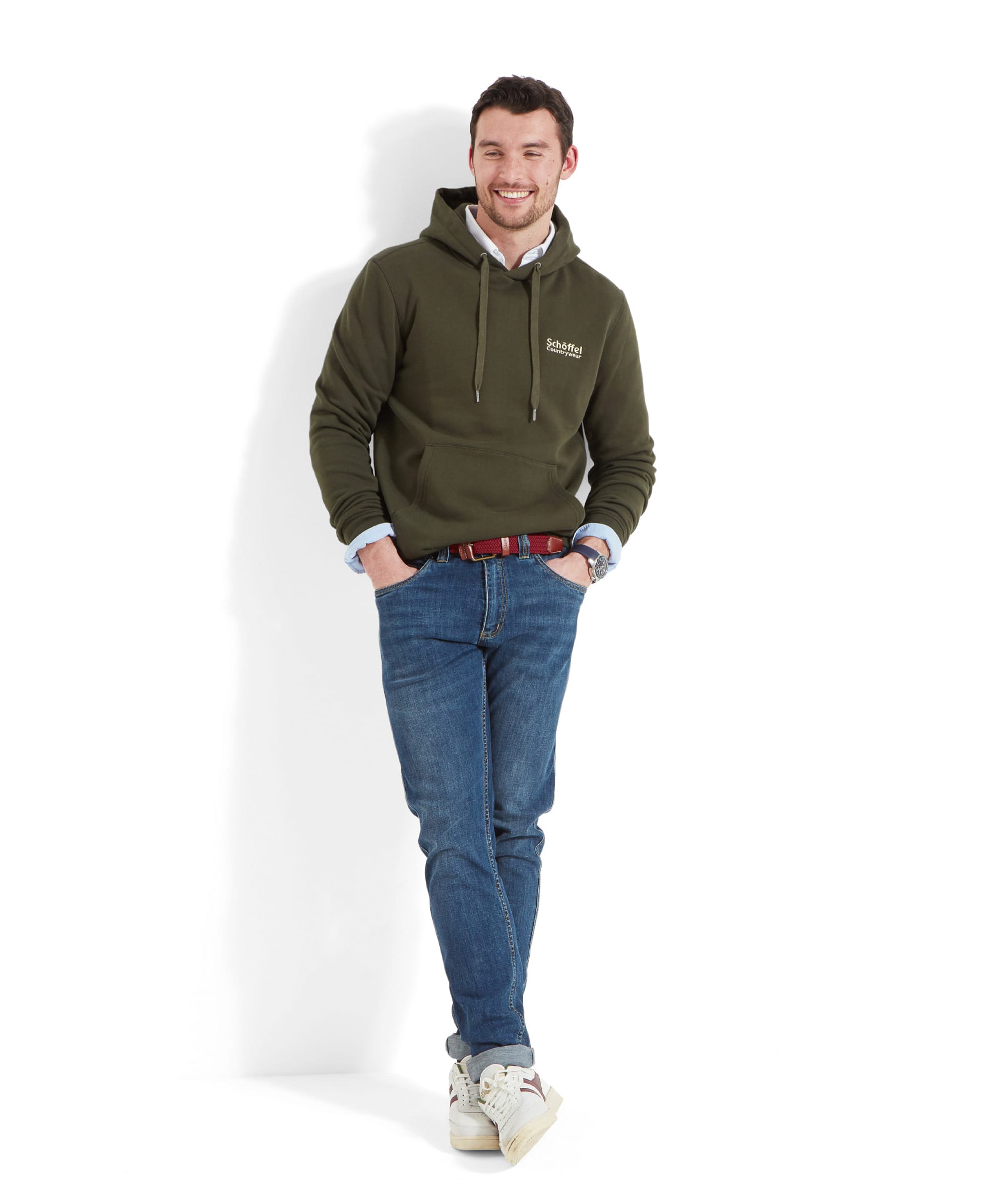 Men's Pentire Heritage Hoodie Green Schöffel Country