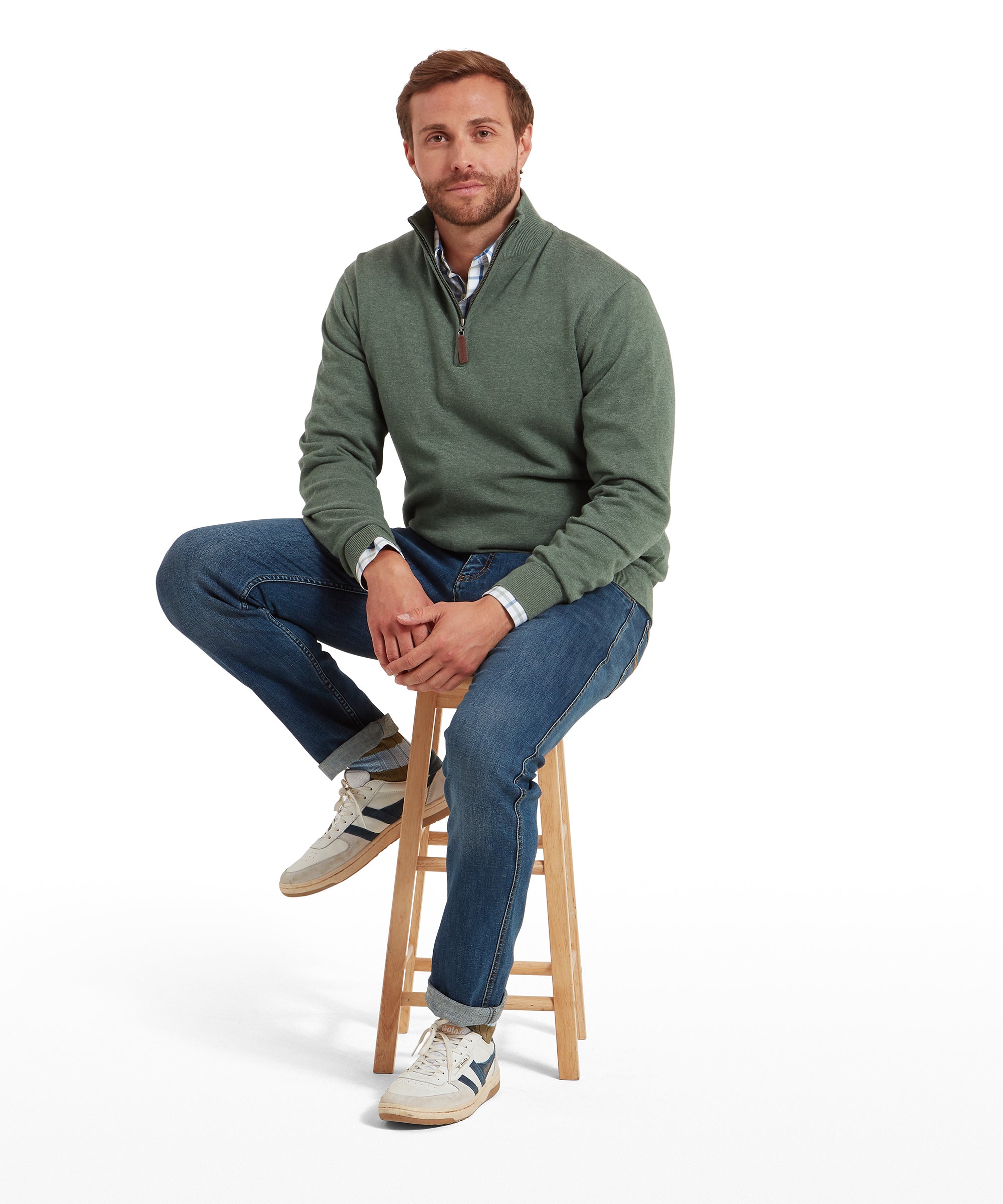 Men's Porthmeor Quarter Zip Country Green | Schöffel Country