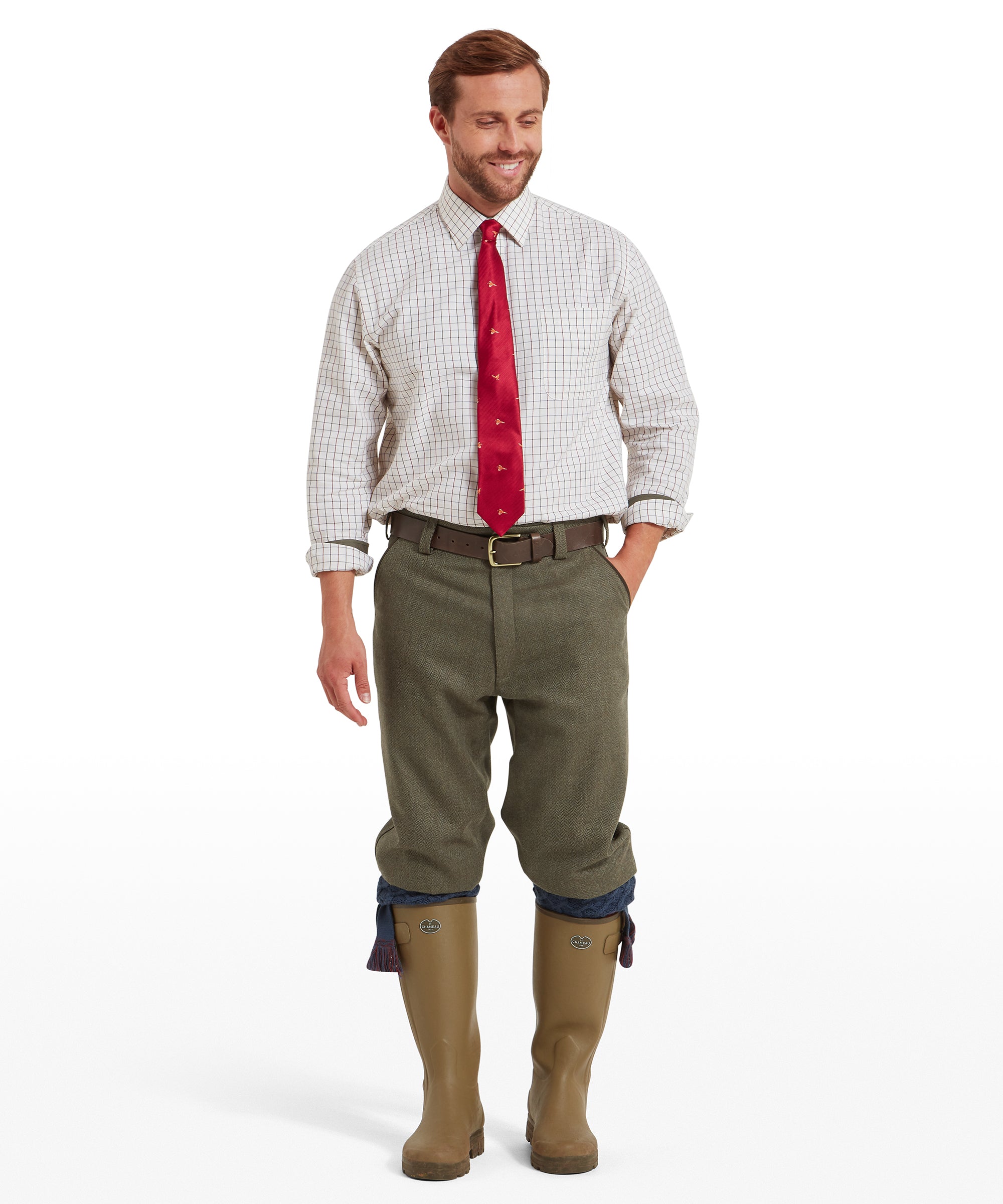 Men's Ptarmigan Green Tweed Plus Twos | Schöffel Country US