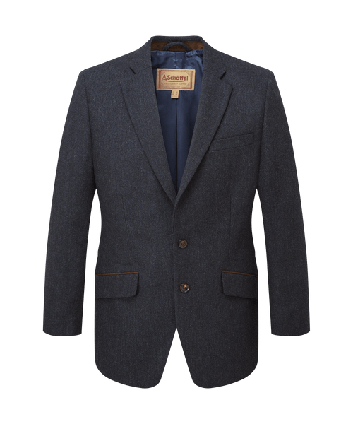 Men's St Andrews Tweed Sports Jacket Navy Blue | Schöffel Country US