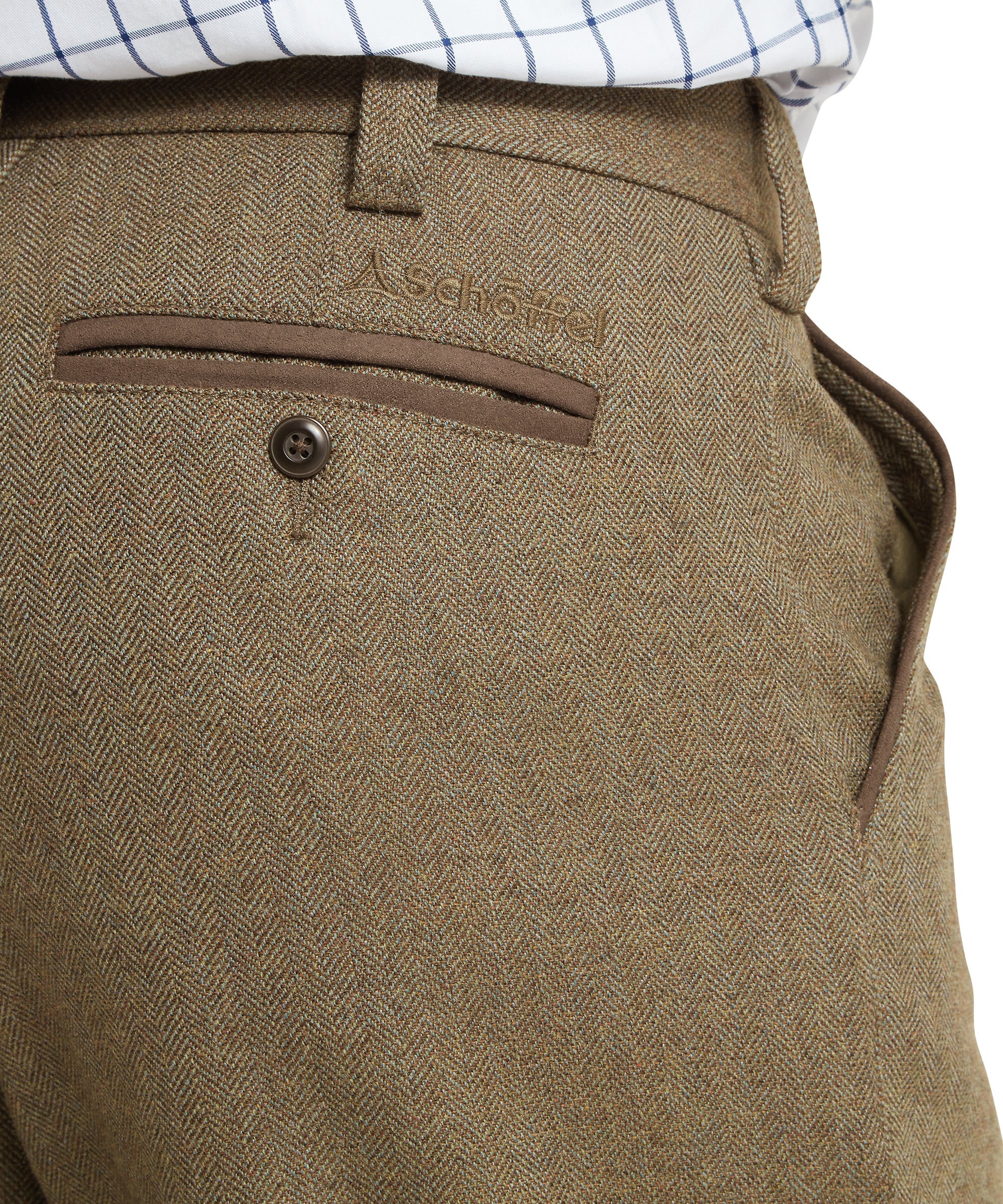 Tweed Plus Fours - Loden Green Herringbone Tweed