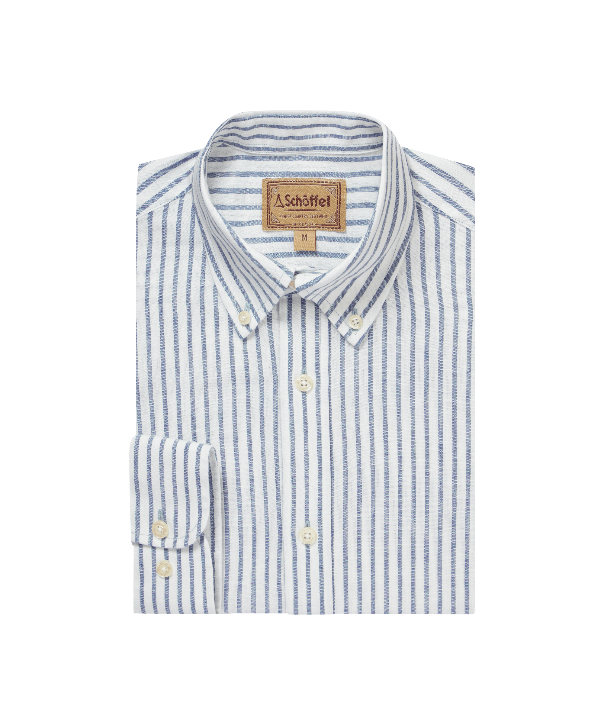 Walsingham Linen Shirt - Blue Stripe