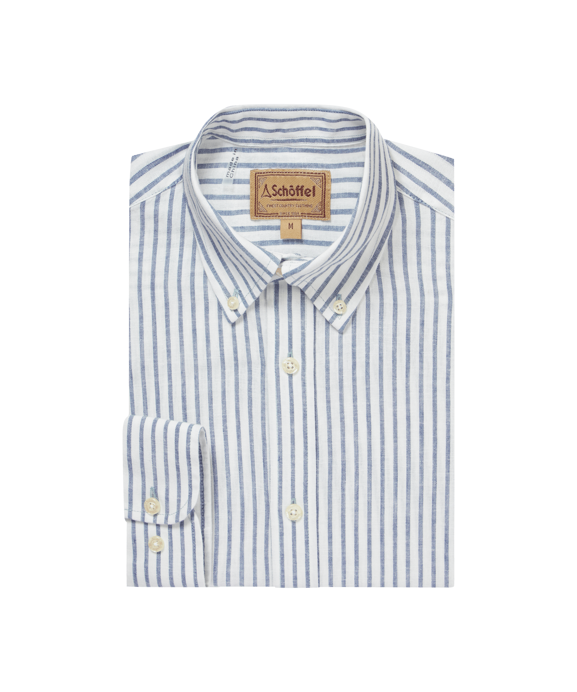 Striped shirt on a white background