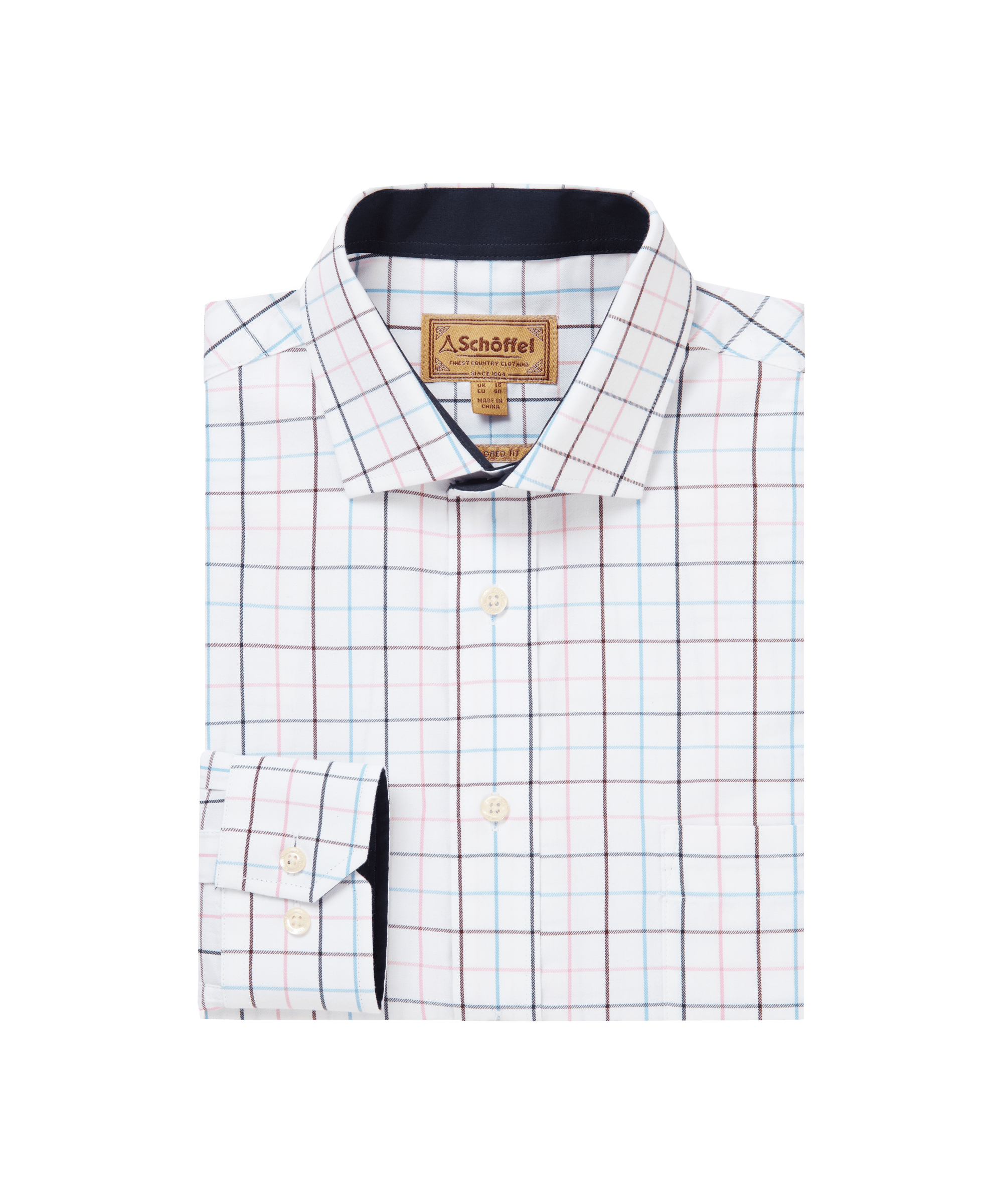 Camisa De Senderismo Para Hombre Schöffel Reuth - Manga Corta, Cuadros Y Tejido Transpirable