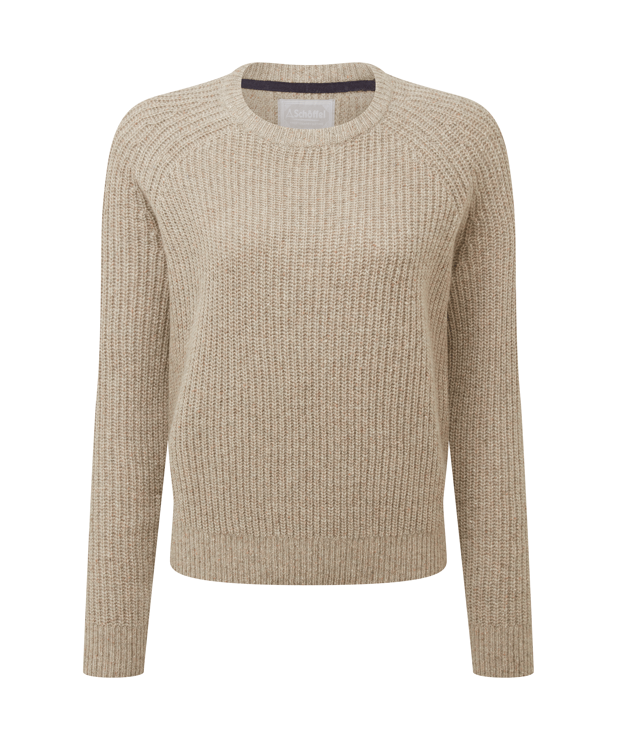 Beige sweater on a white background