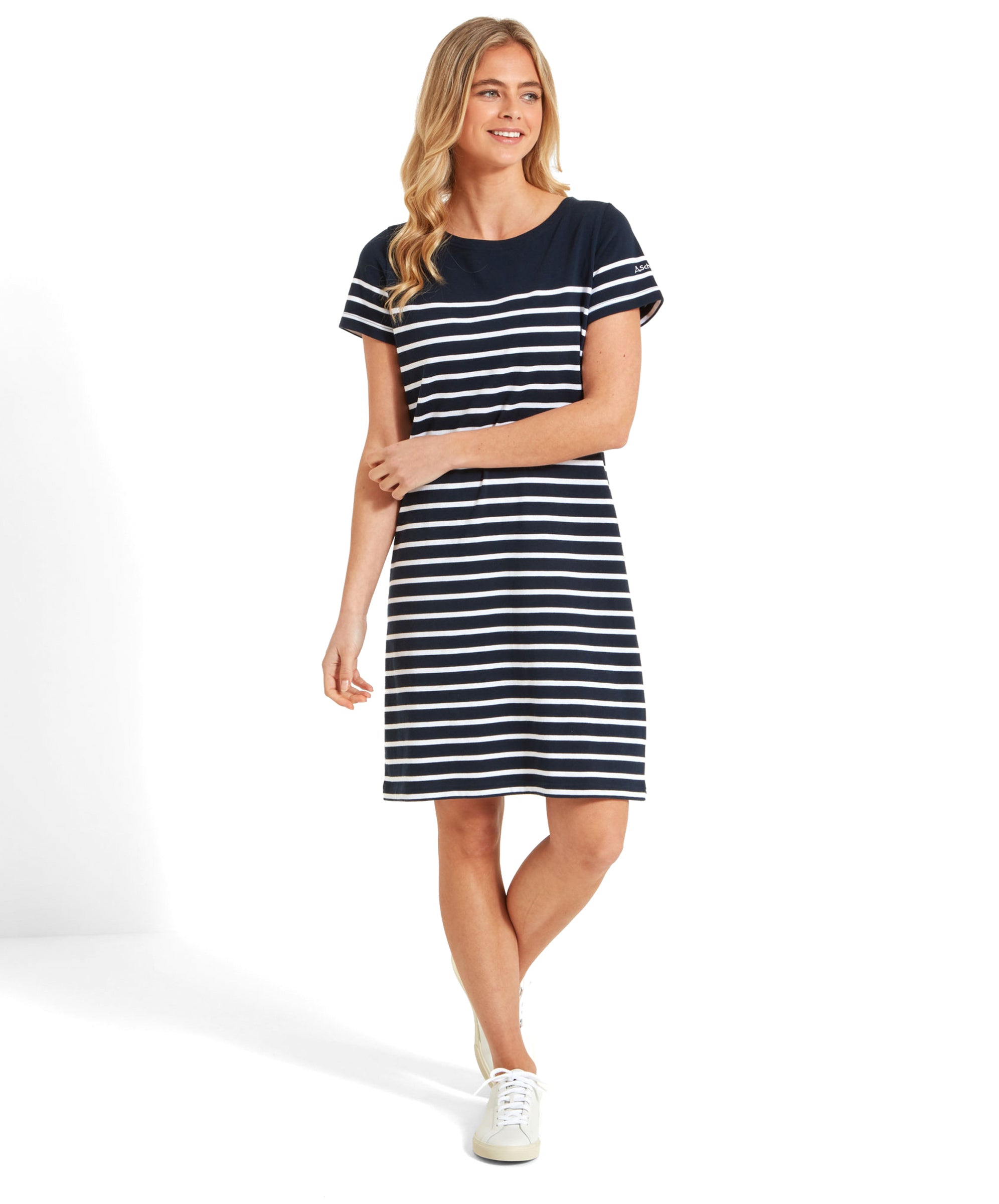 country navy blue dress Dripcurv Plus Size Navy Blue V-Neck Dress Wedding Guest Party Regular Fit Woven Fabric Straight Hem High Waist Short Sleeve Vintage Casual S,2XL