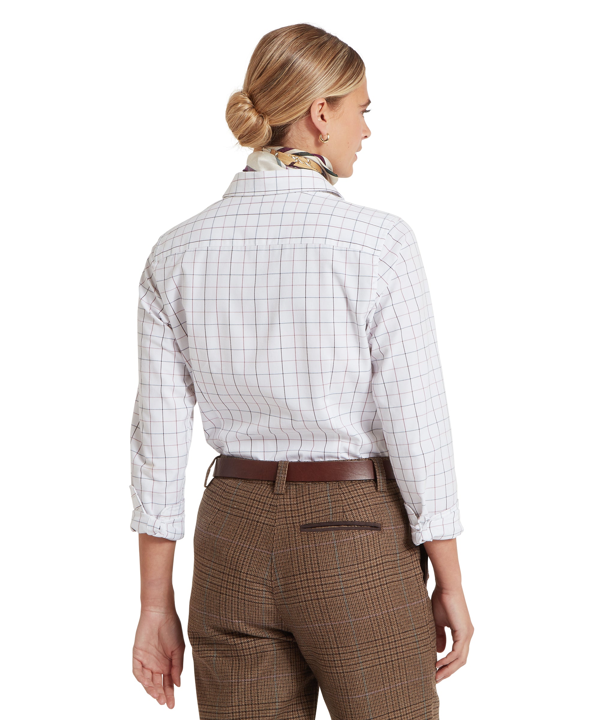 Blakeney Shirt - Dark Mauve Tattersall