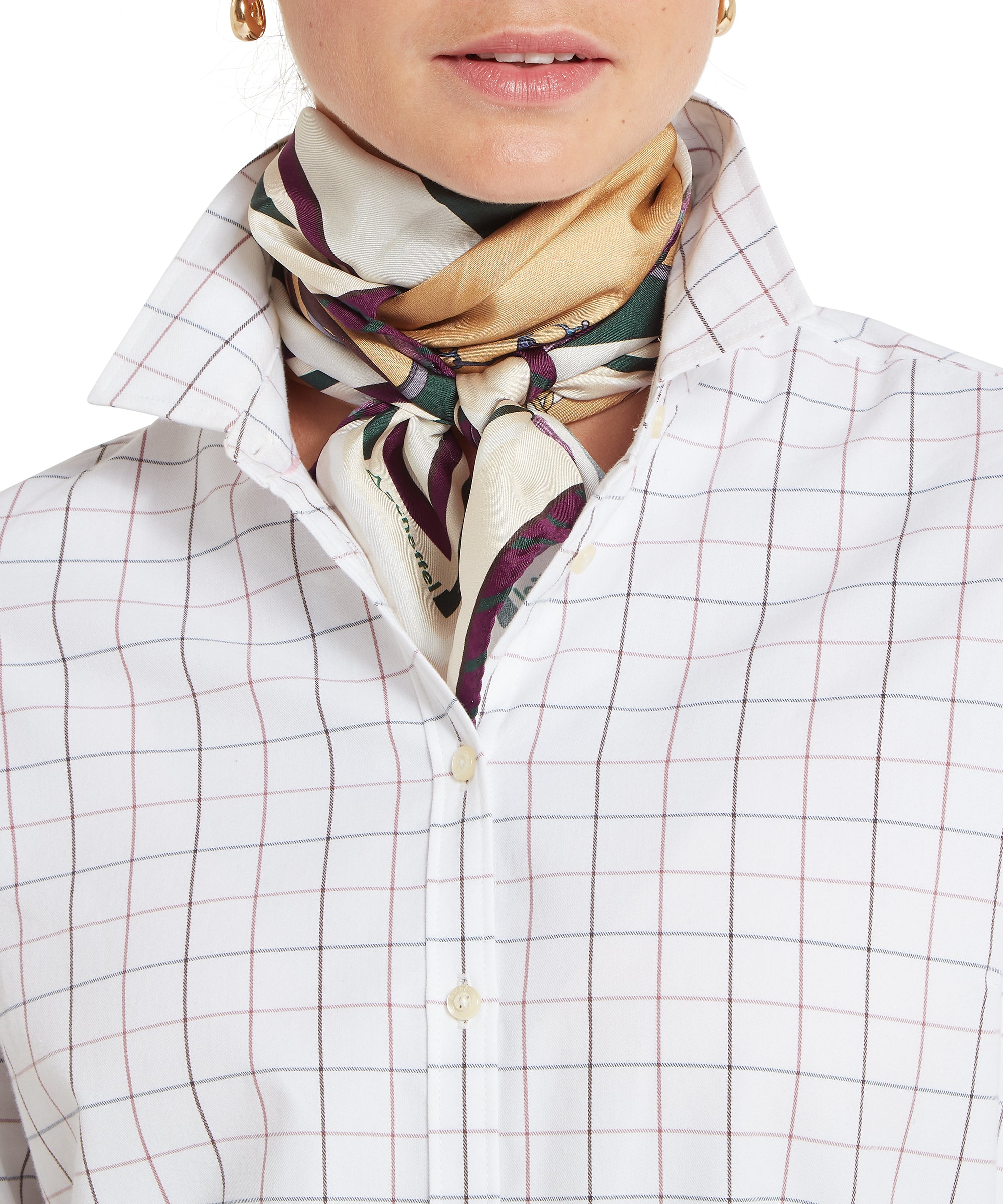 Blakeney Shirt - Dark Mauve Tattersall