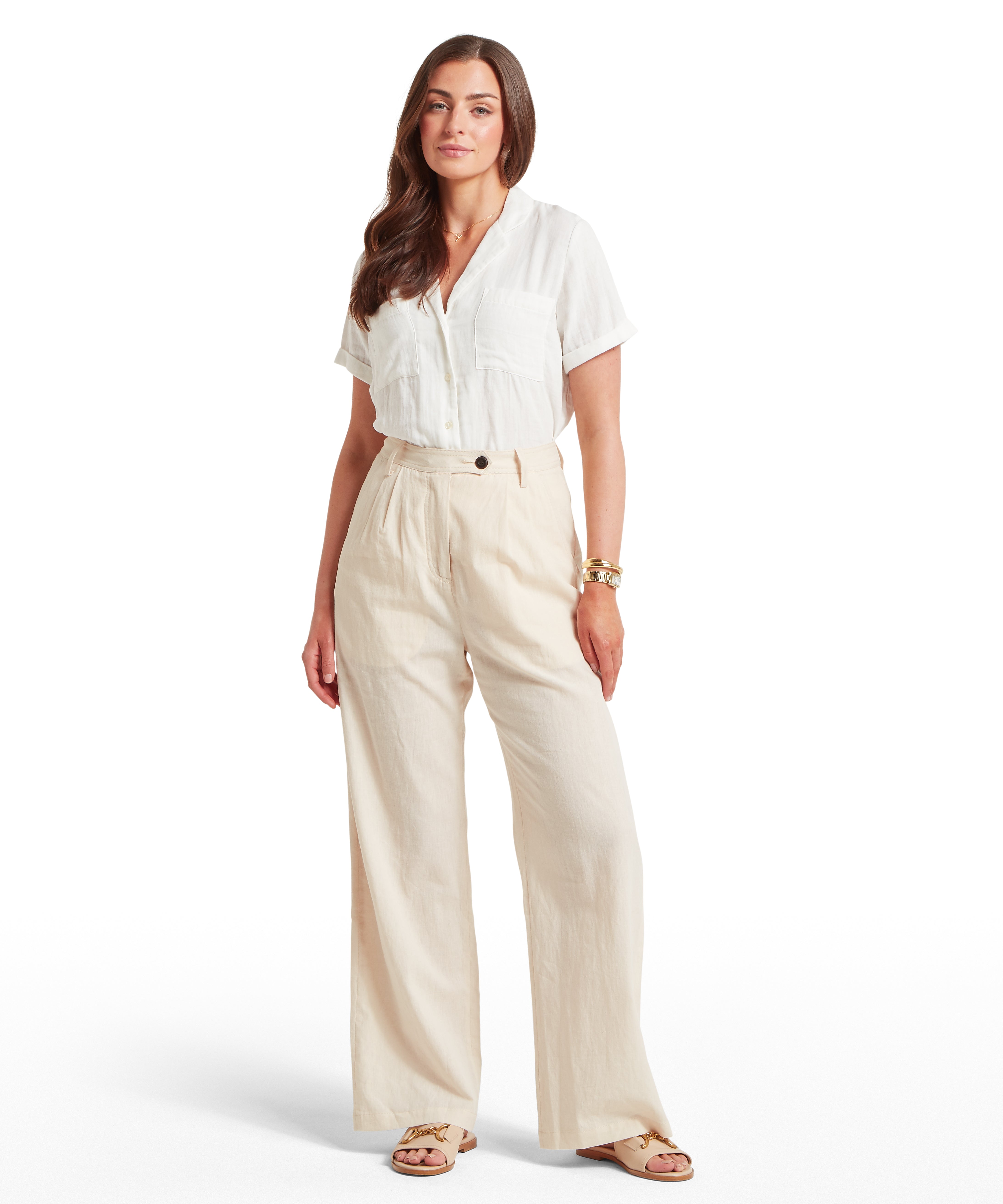 Women's Dahlia Linen Pants Gray | Schöffel Country US