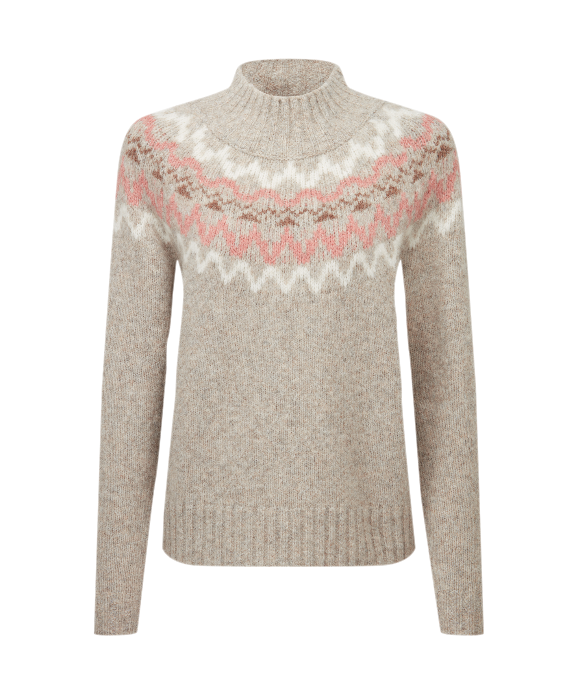 Evie Fairisle Jumper - Cobblestone