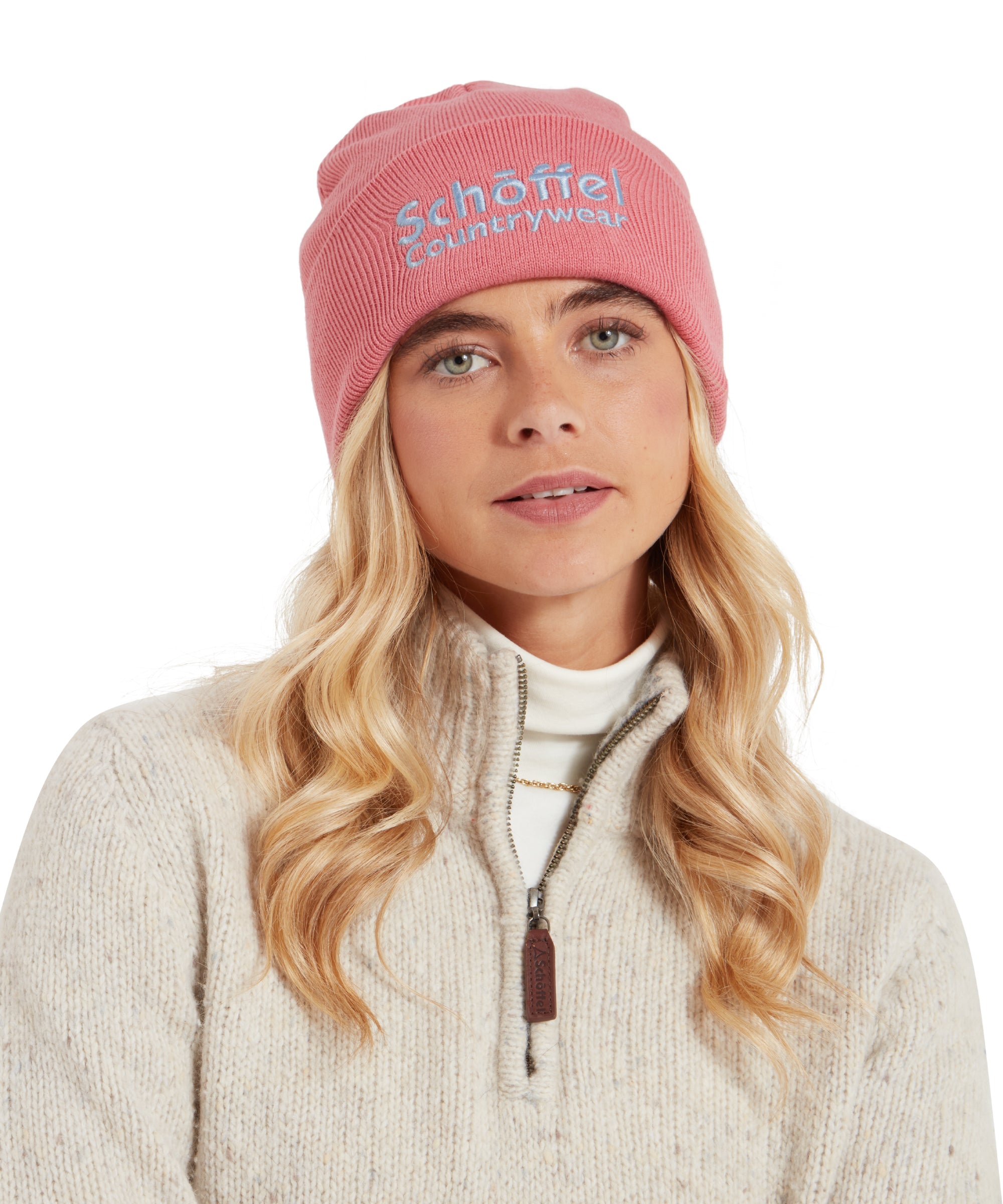 Exeter Beanie Hat Dusky Pink