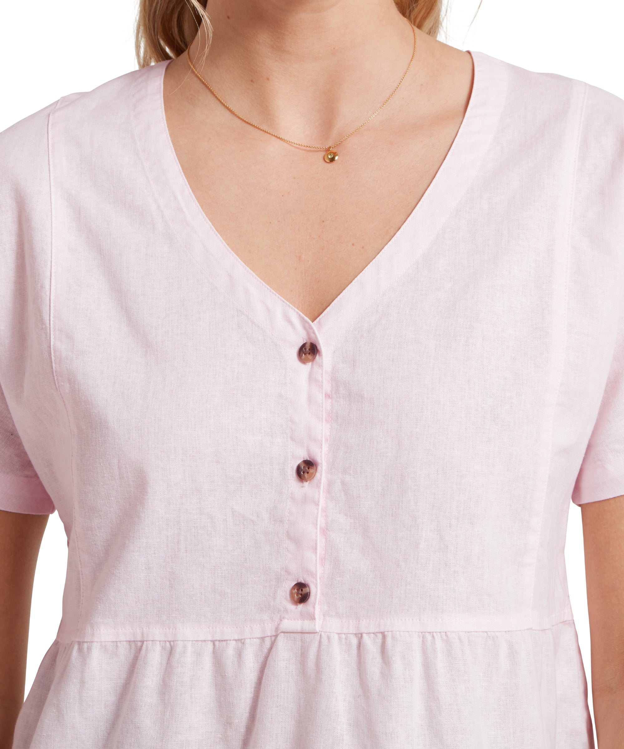 Women's Lavenham Linen Top Pale Pink | Schöffel Country US