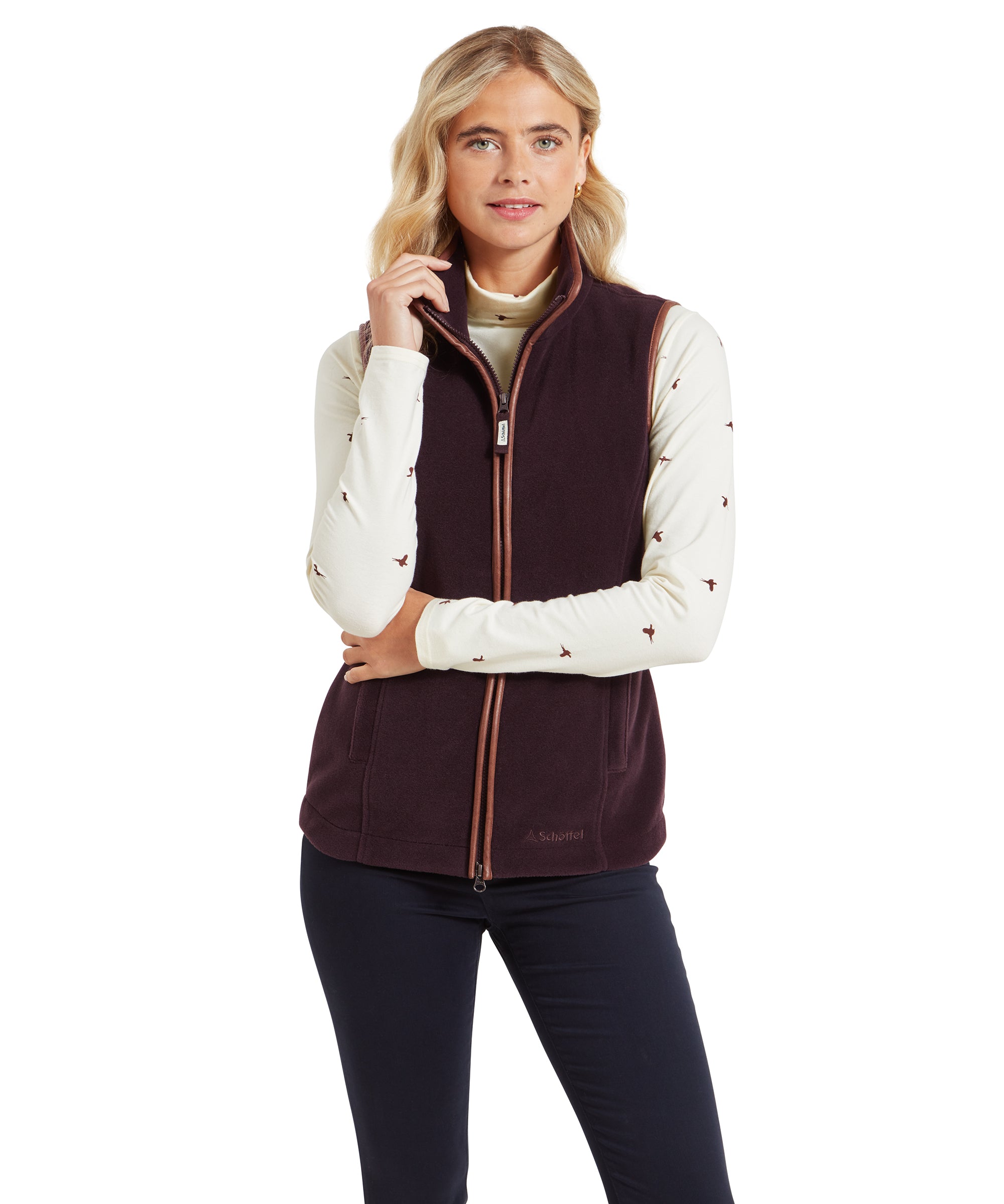 Women's Lyndon Fleece Gilet Port Purple Schöffel Country IE